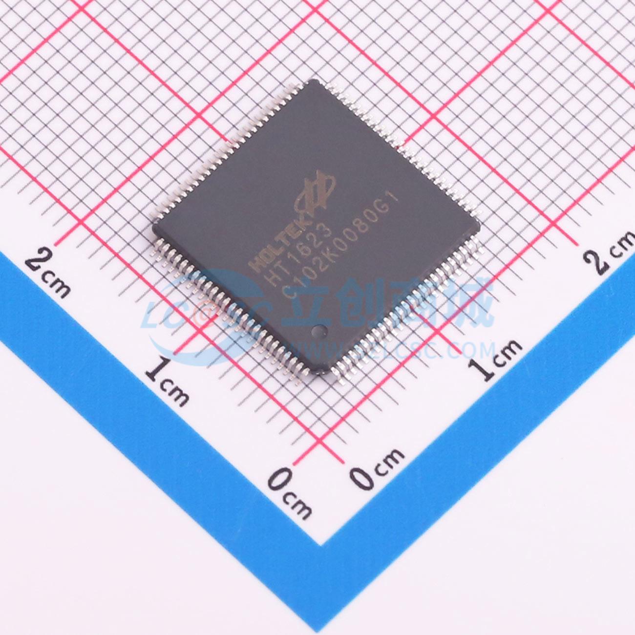 点击查看大图 HT1623-100LQFP实物图