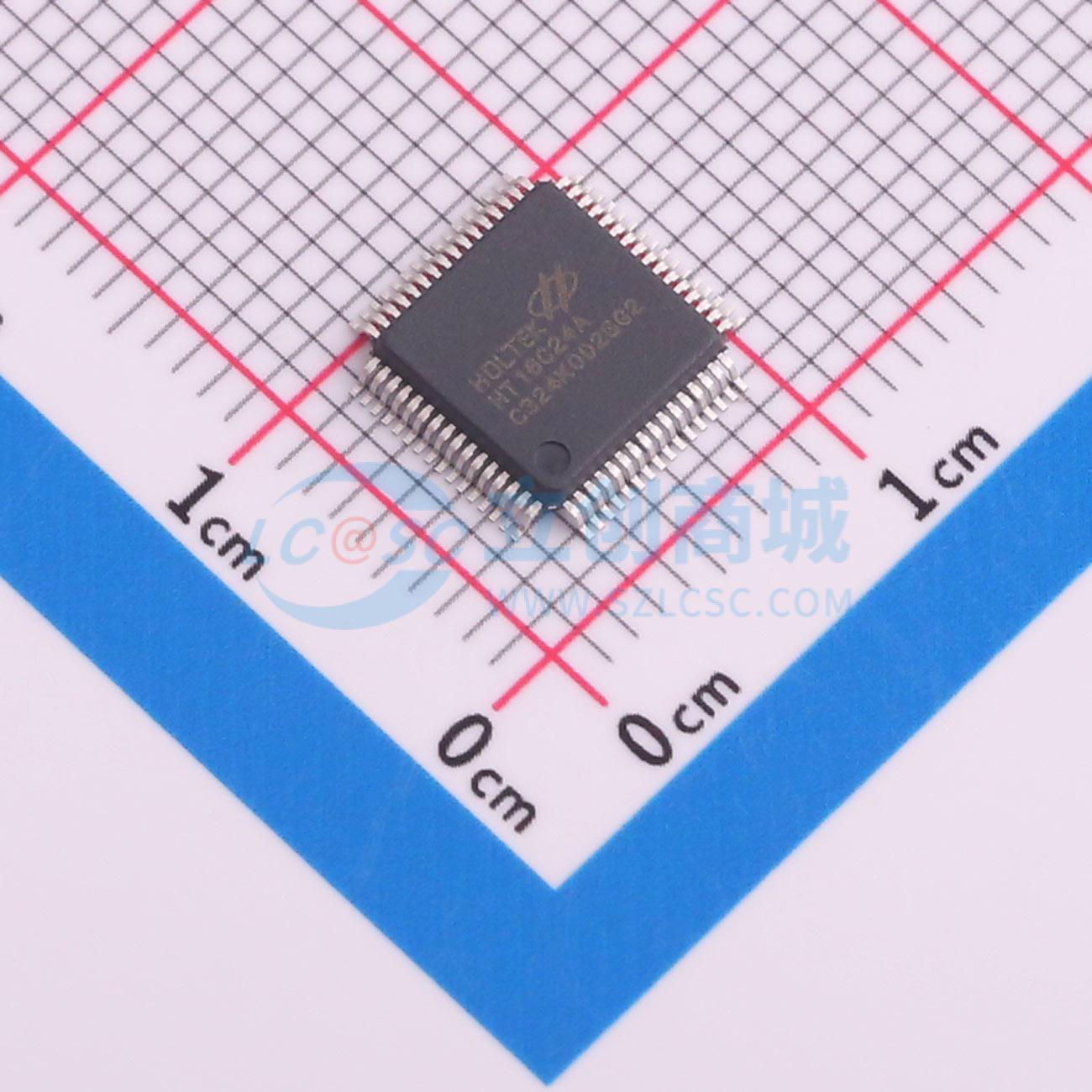 点击查看大图 HT16C24A-64LQFP-7*7实物图