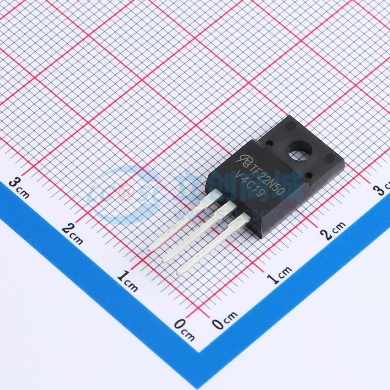 点击查看大图 AOTF22N50-VB实物图