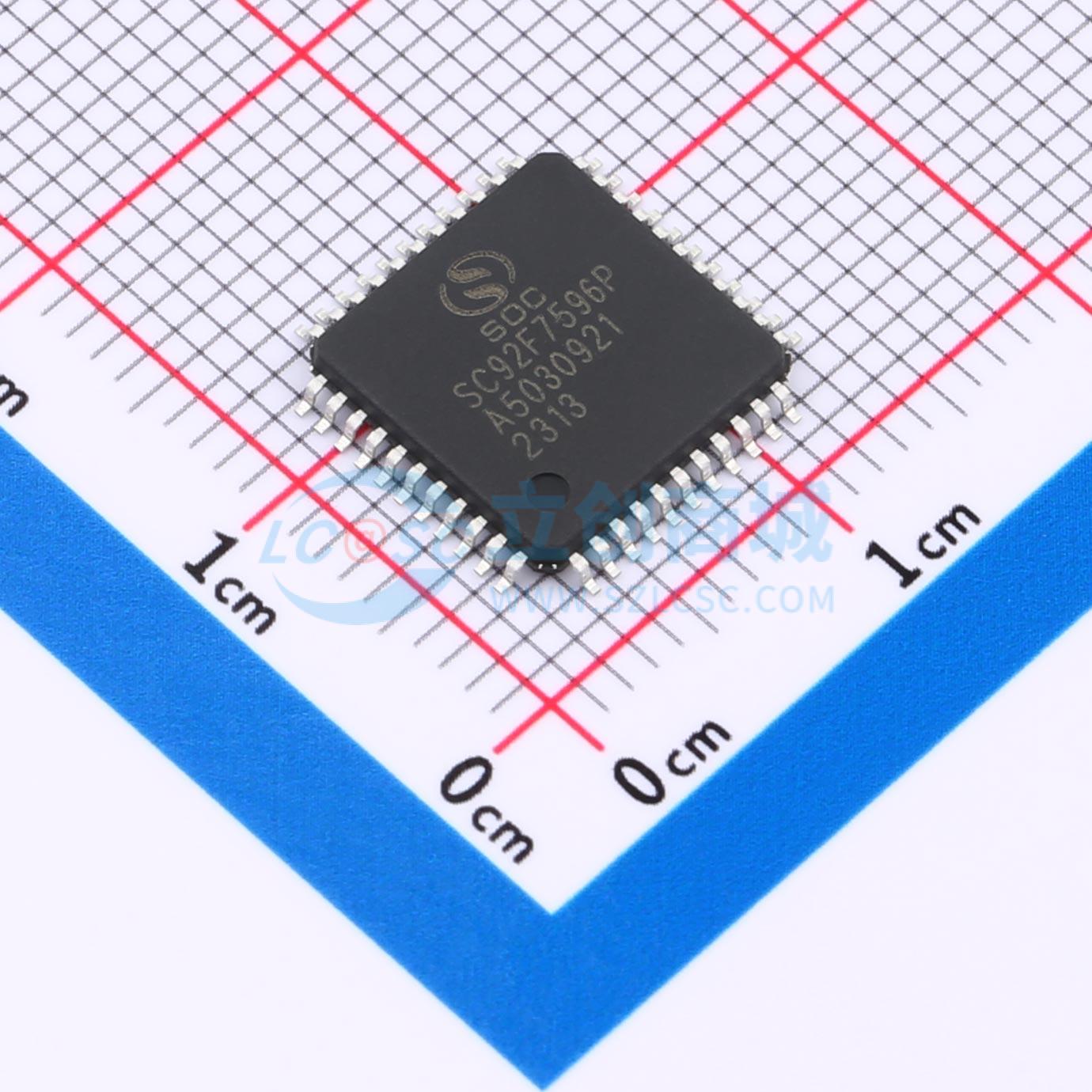 SC92F7596P44R实物图