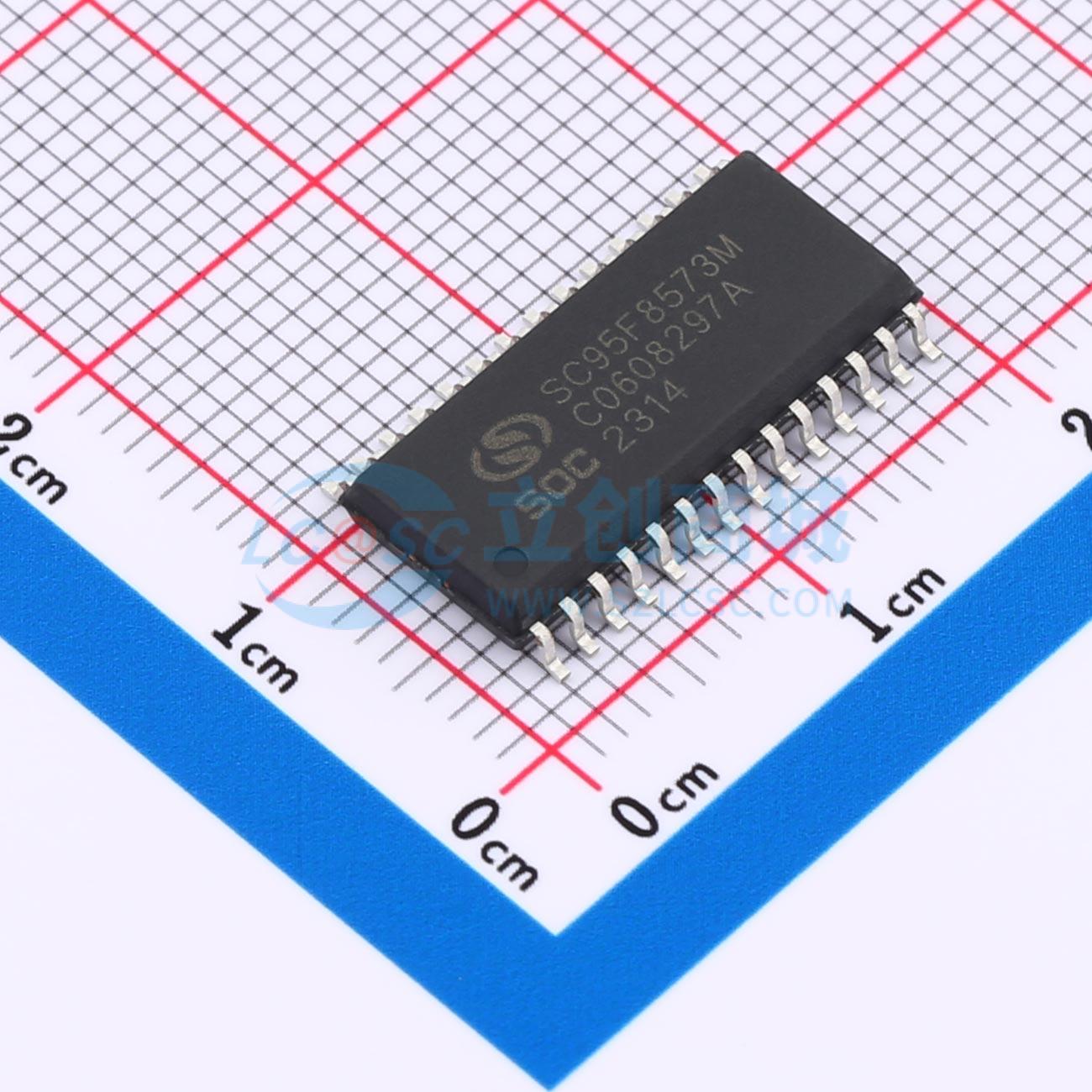 点击查看大图 SC95F8573M28U实物图