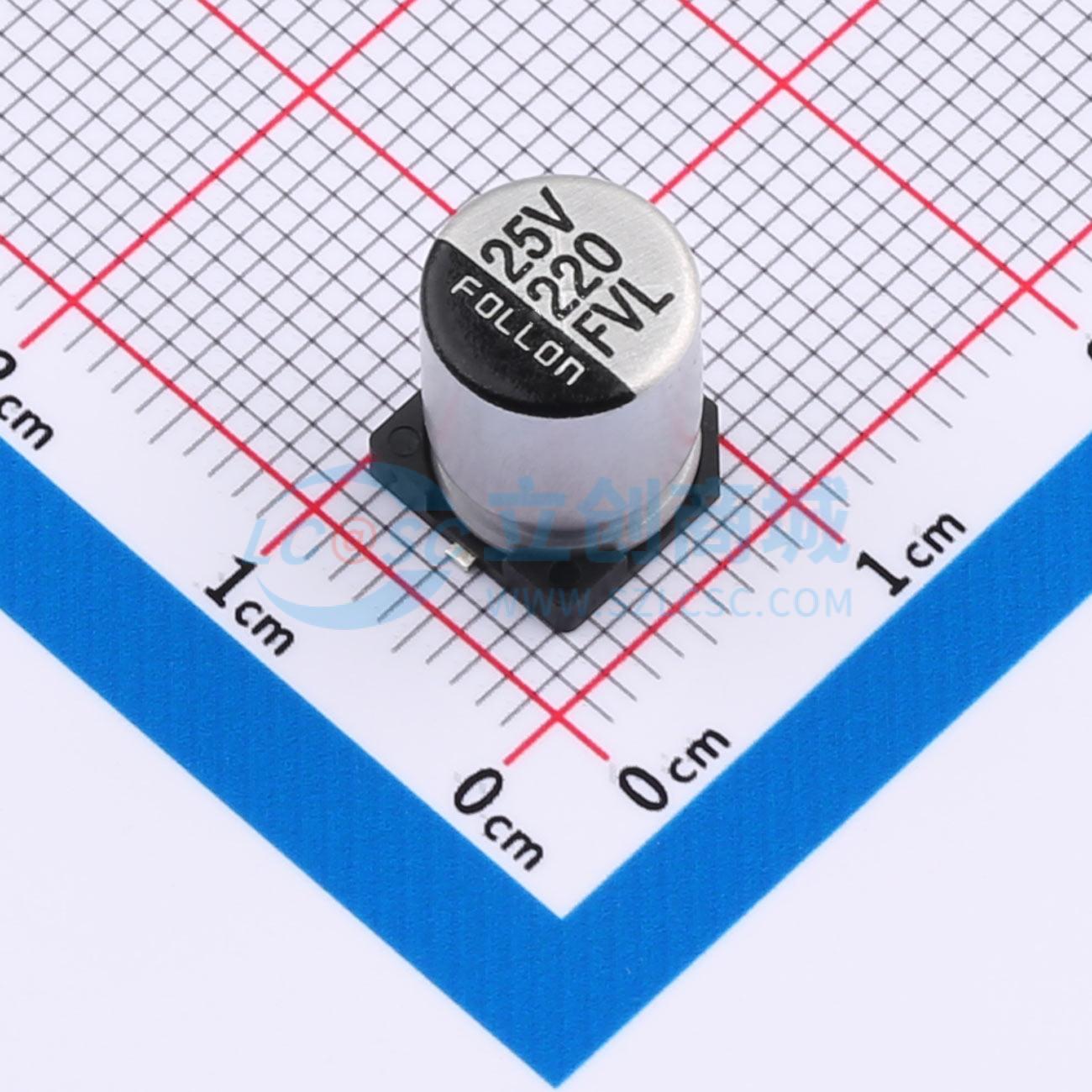 点击查看大图 EFVL025ADA221M08B0实物图
