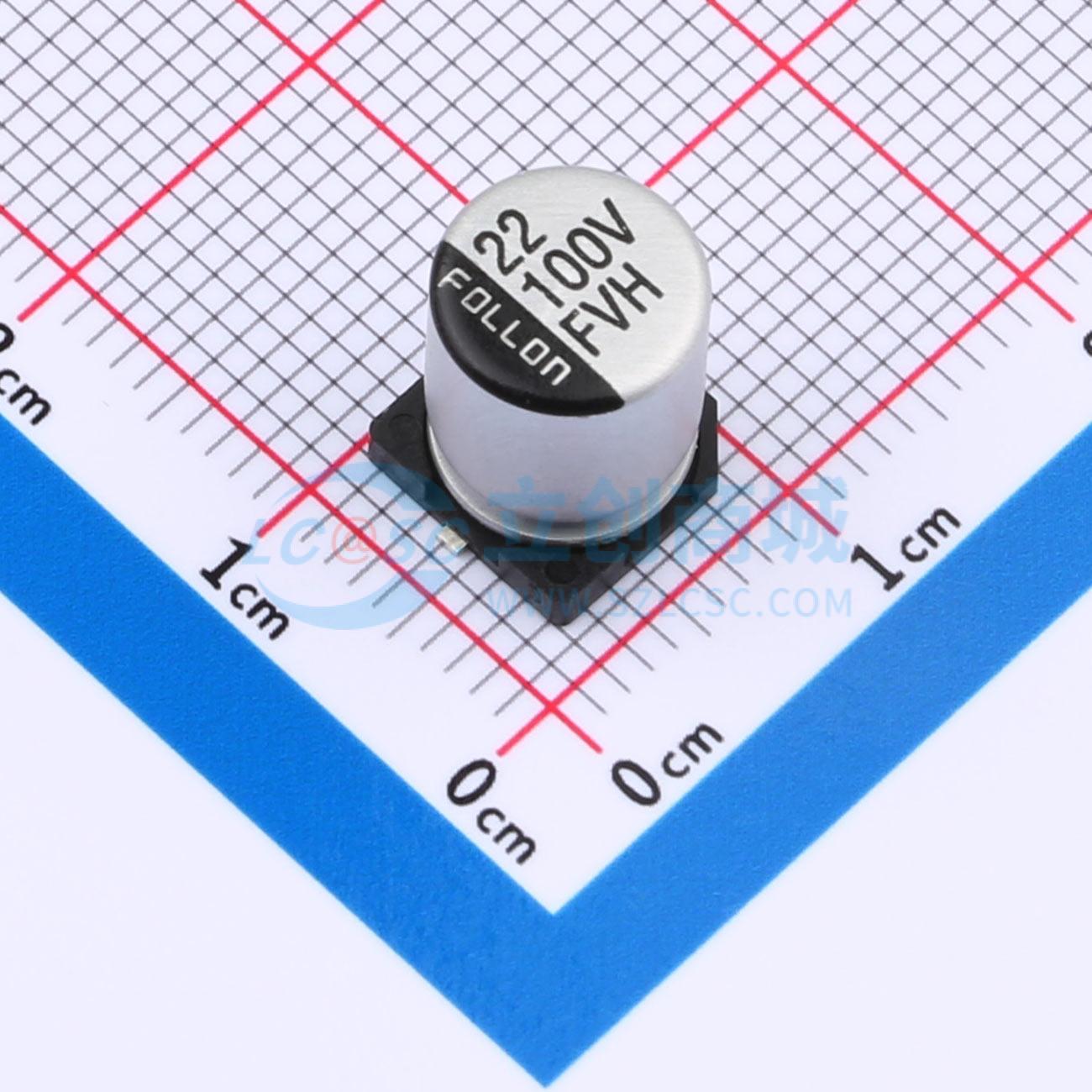 点击查看大图 EFVH100ADA220M08B0实物图