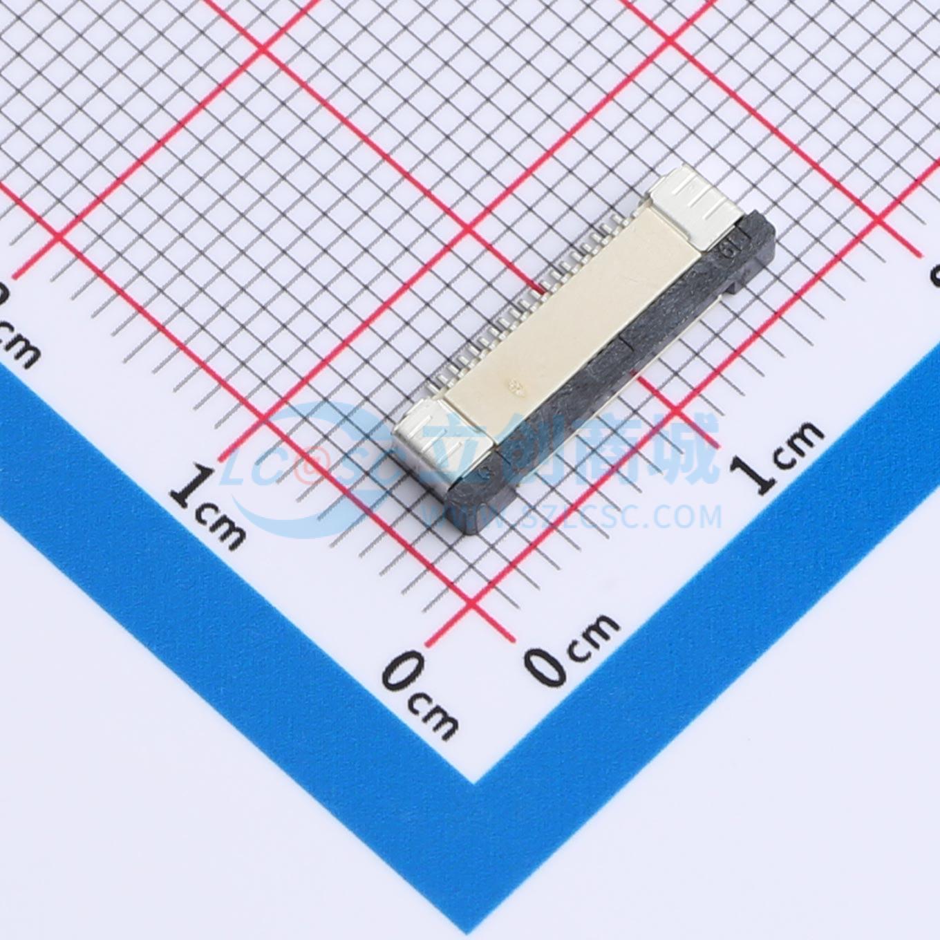 点击查看大图 FPC0.5B-WTX-19P实物图