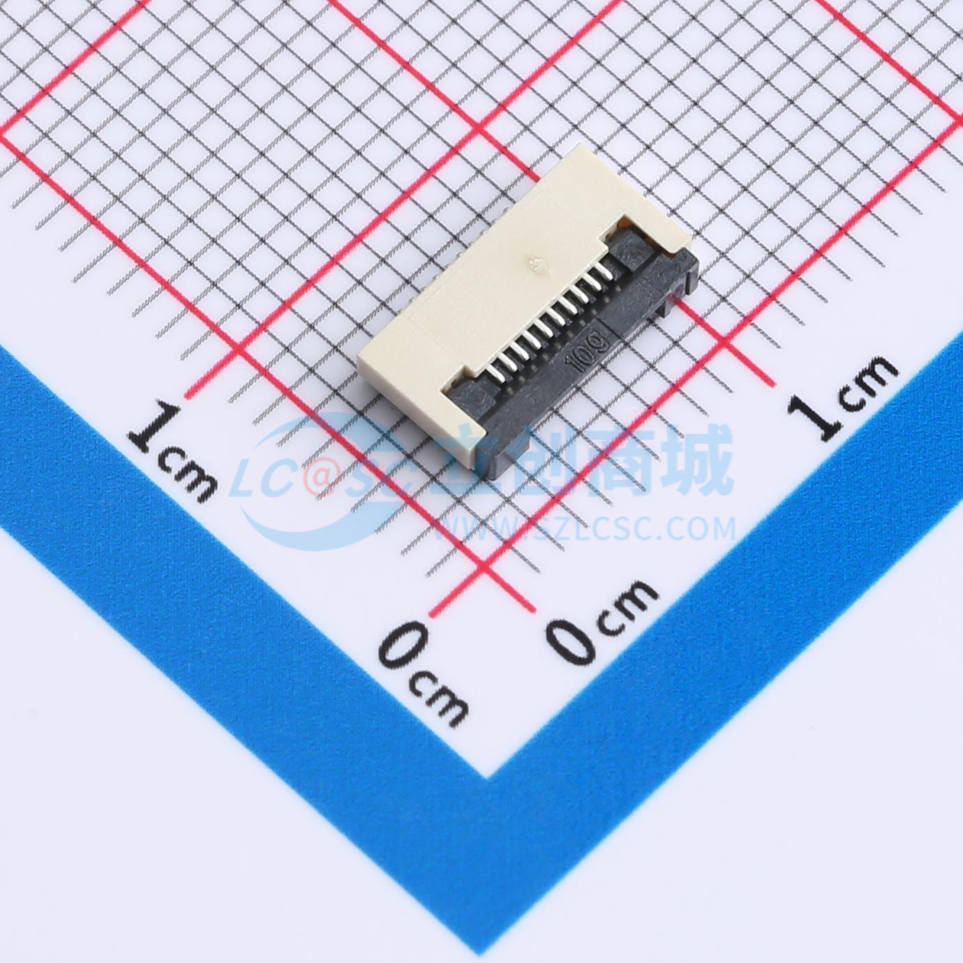 点击查看大图 FPC0.5B-WTG-10P实物图
