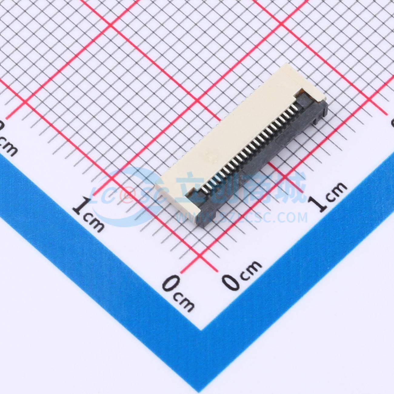 FPC0.5B-WTG-22P实物图