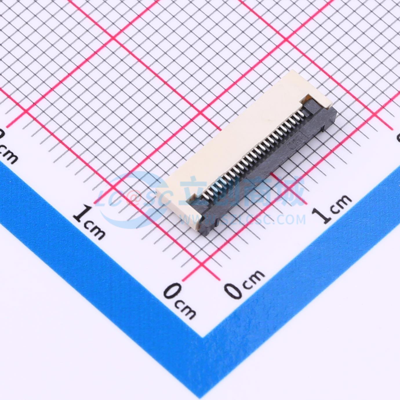 FPC0.5B-WTG-23P实物图