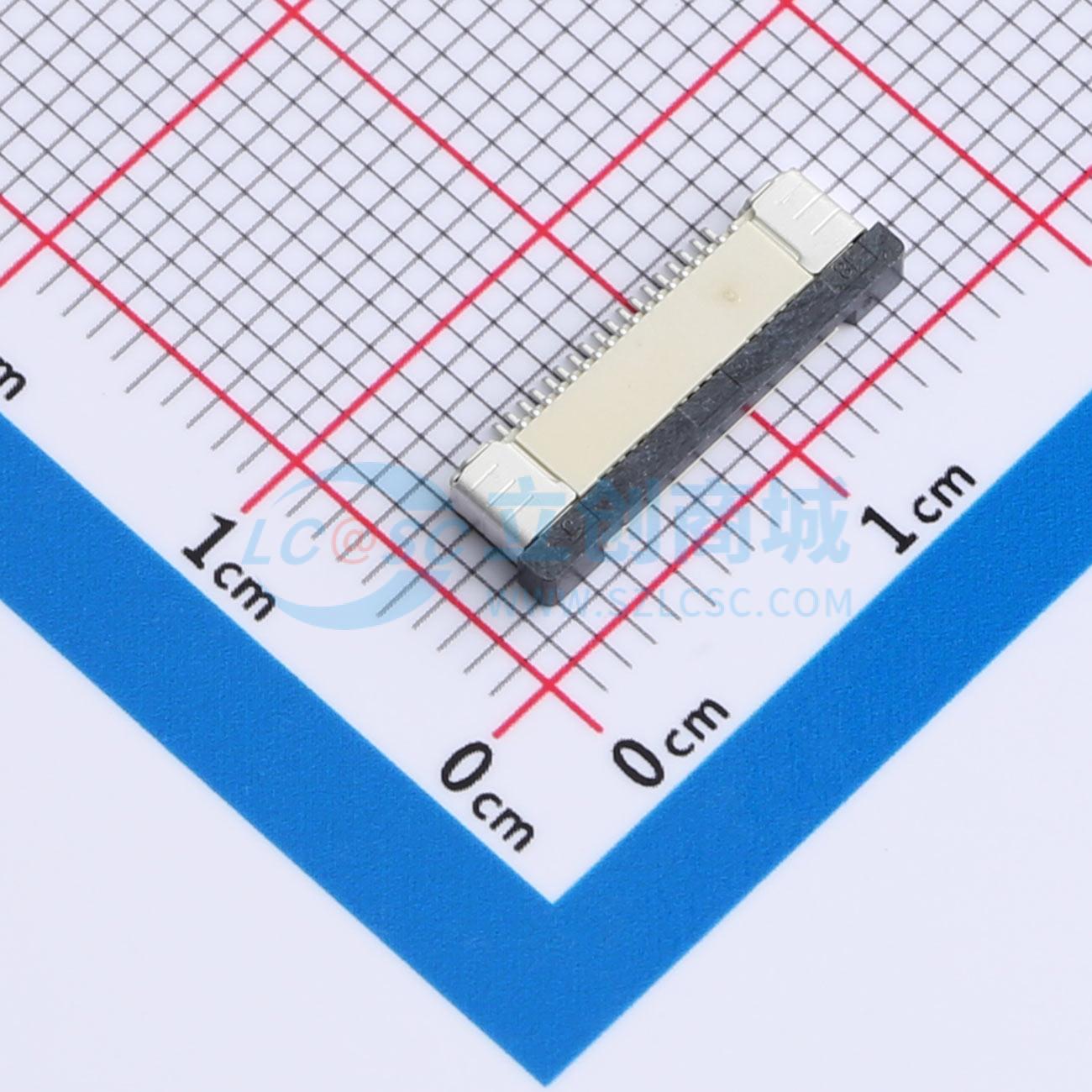 点击查看大图 FPC0.5B-WTX-18P实物图