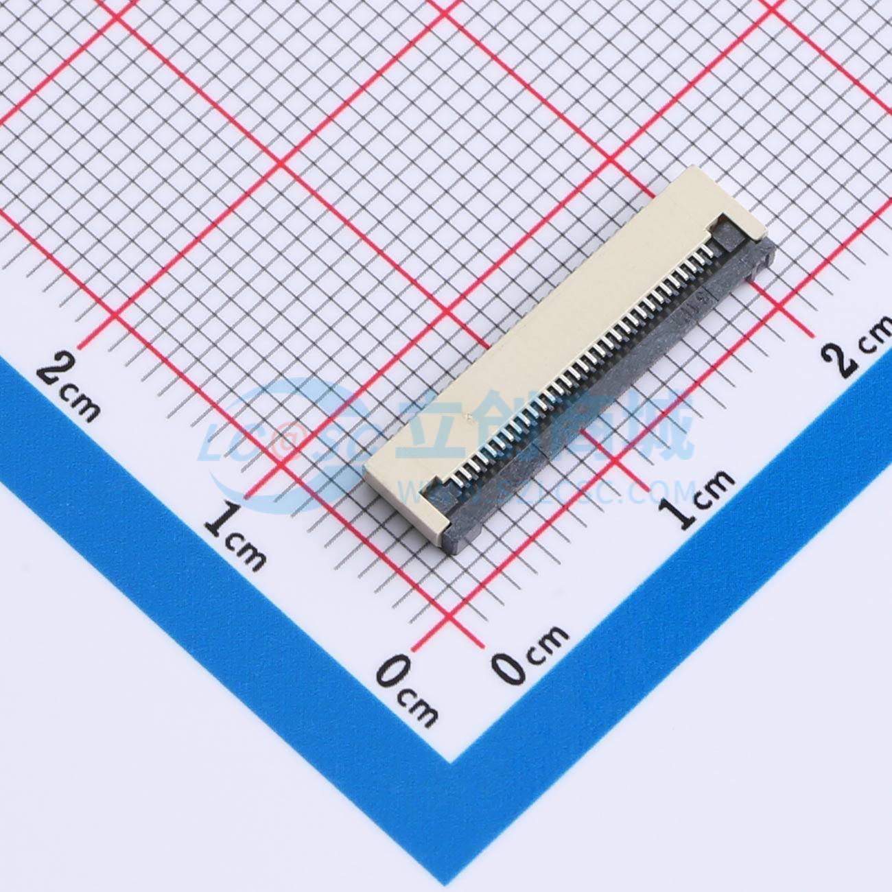 点击查看大图 FPC0.5B-WTG-31P实物图