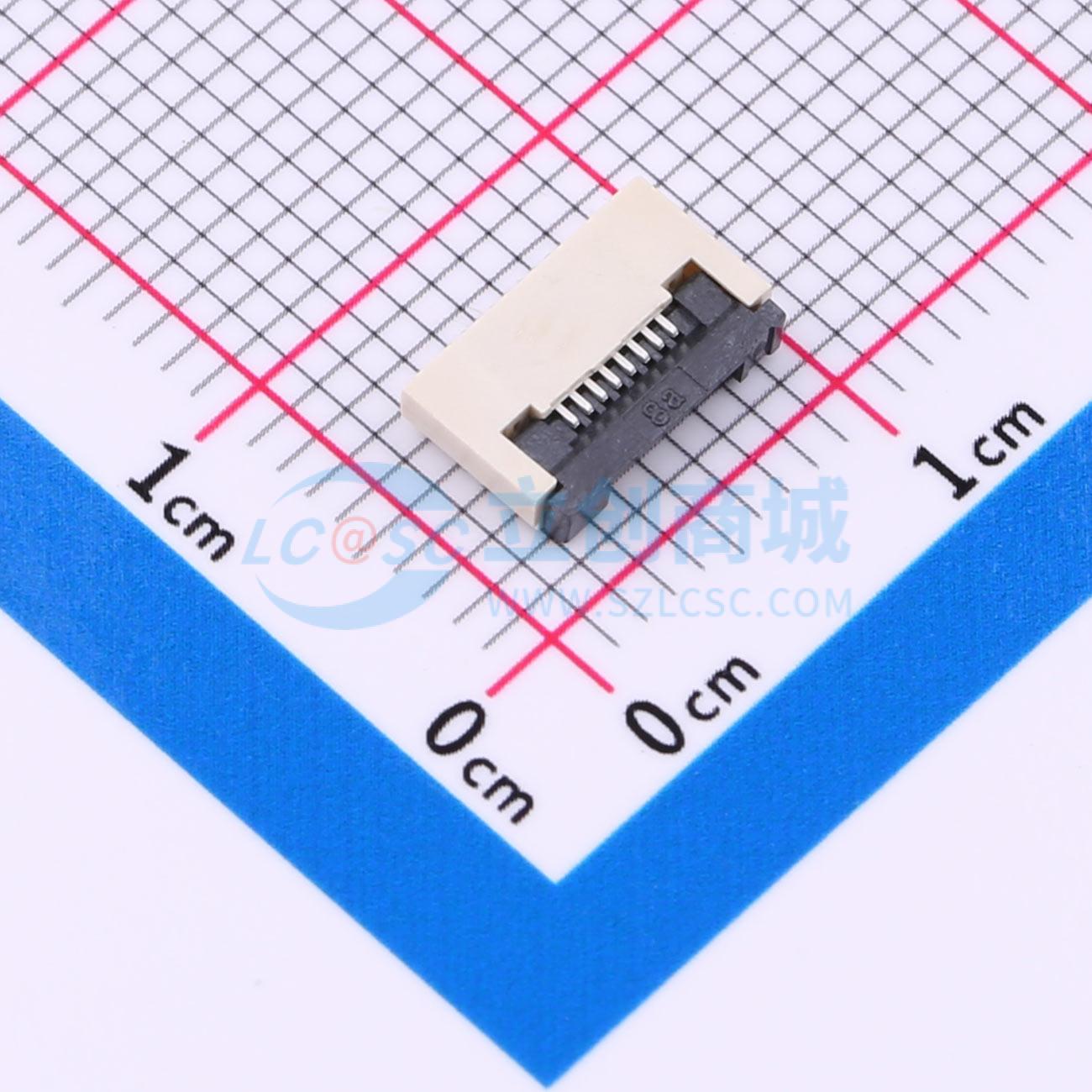 FPC0.5B-WTG-8P实物图