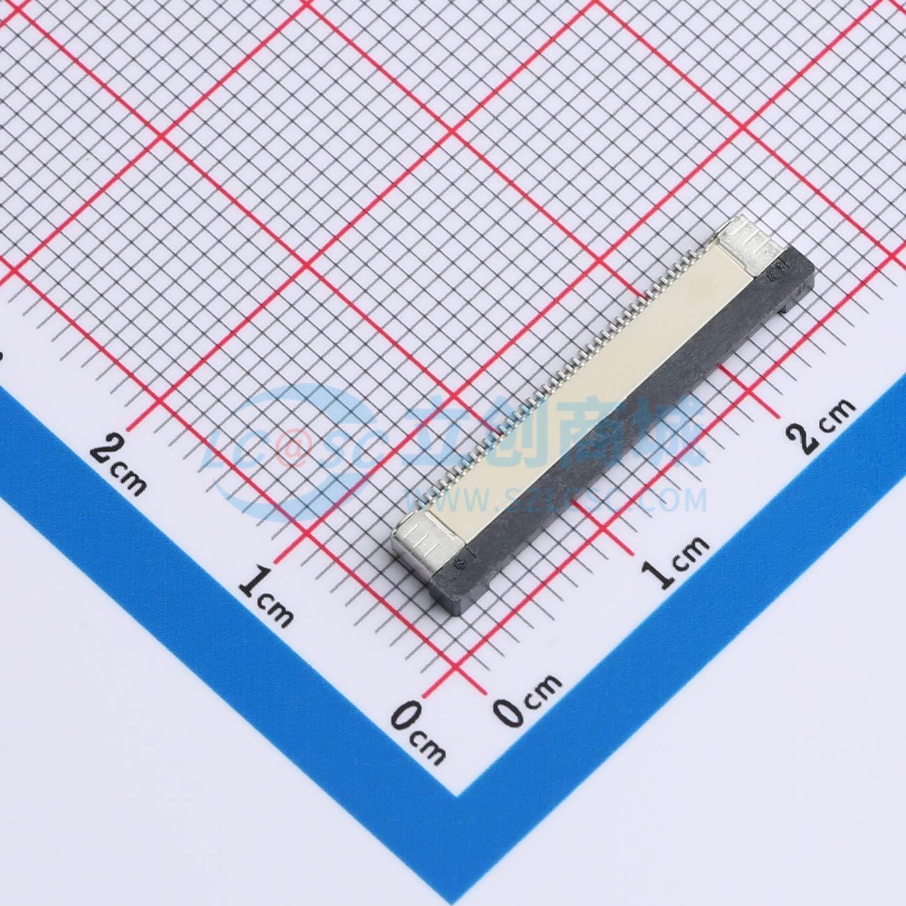 点击查看大图 FPC0.5B-WTX-38P实物图