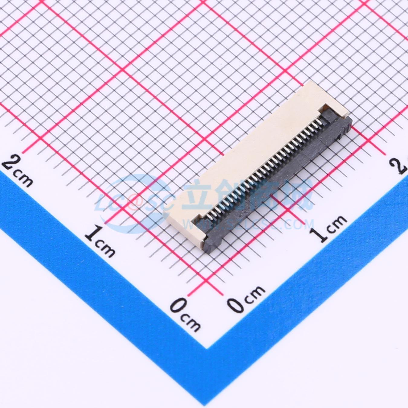 点击查看大图 FPC0.5B-WTG-28P实物图