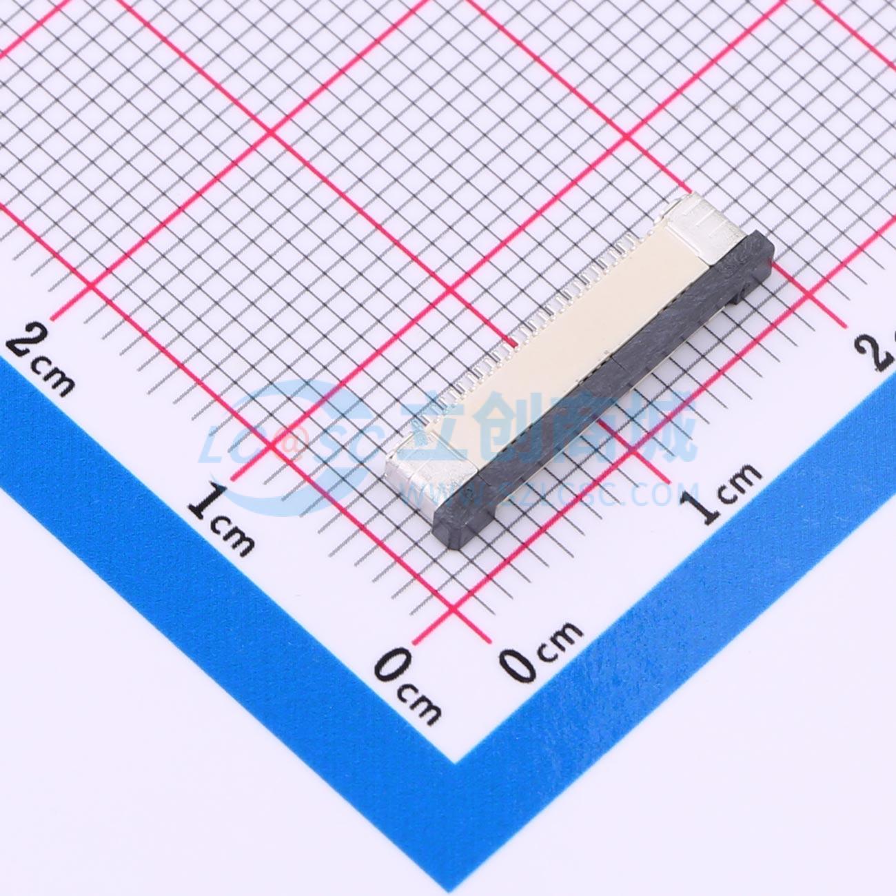 点击查看大图 FPC0.5B-WTX-25P实物图