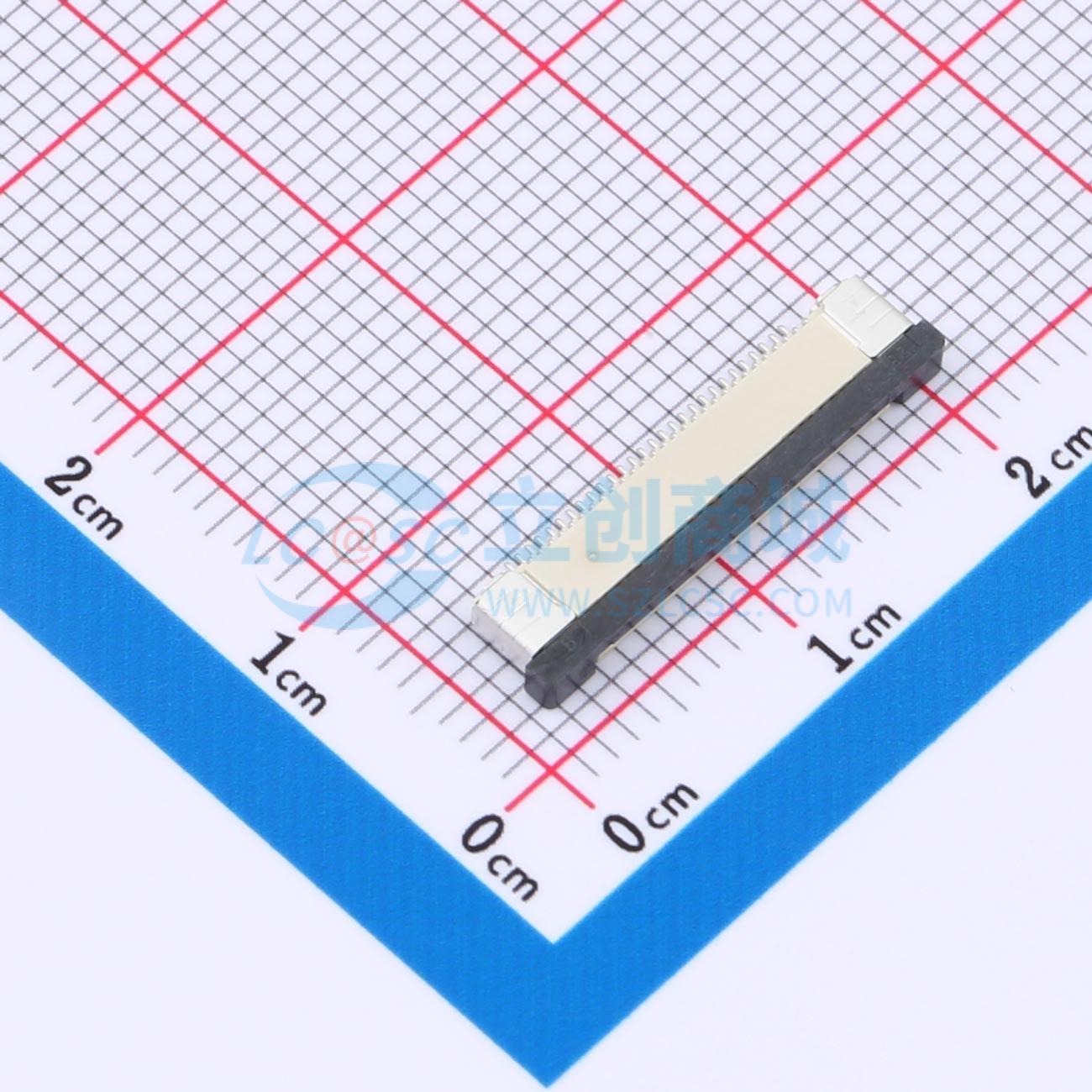 FPC0.5B-WTX-28P实物图