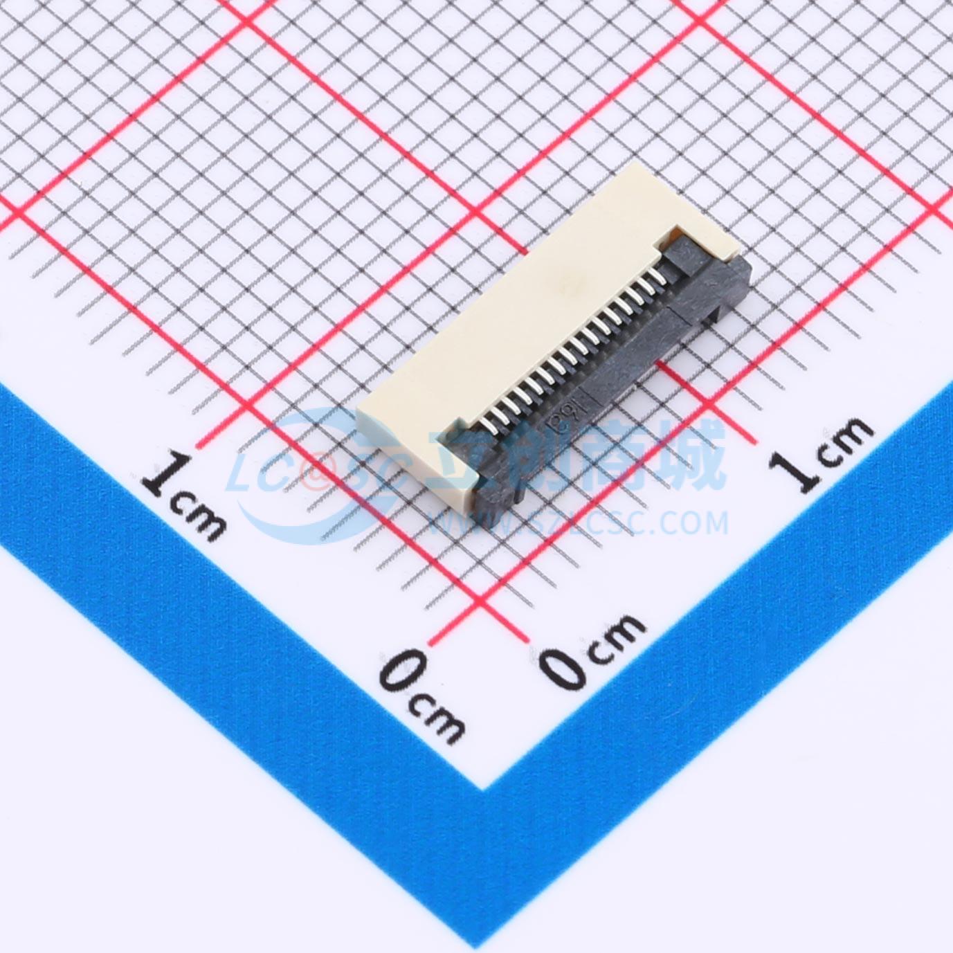 点击查看大图 FPC0.5B-WTG-16P实物图