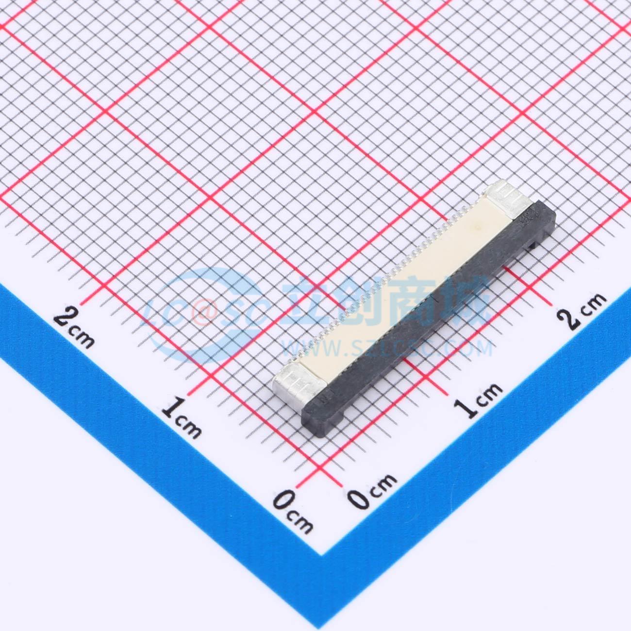 点击查看大图 FPC0.5B-WTX-35P实物图