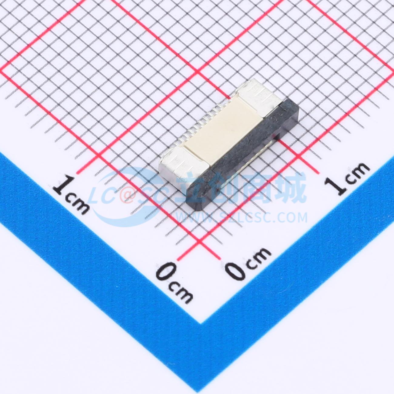点击查看大图 FPC0.5B-WTX-10P实物图