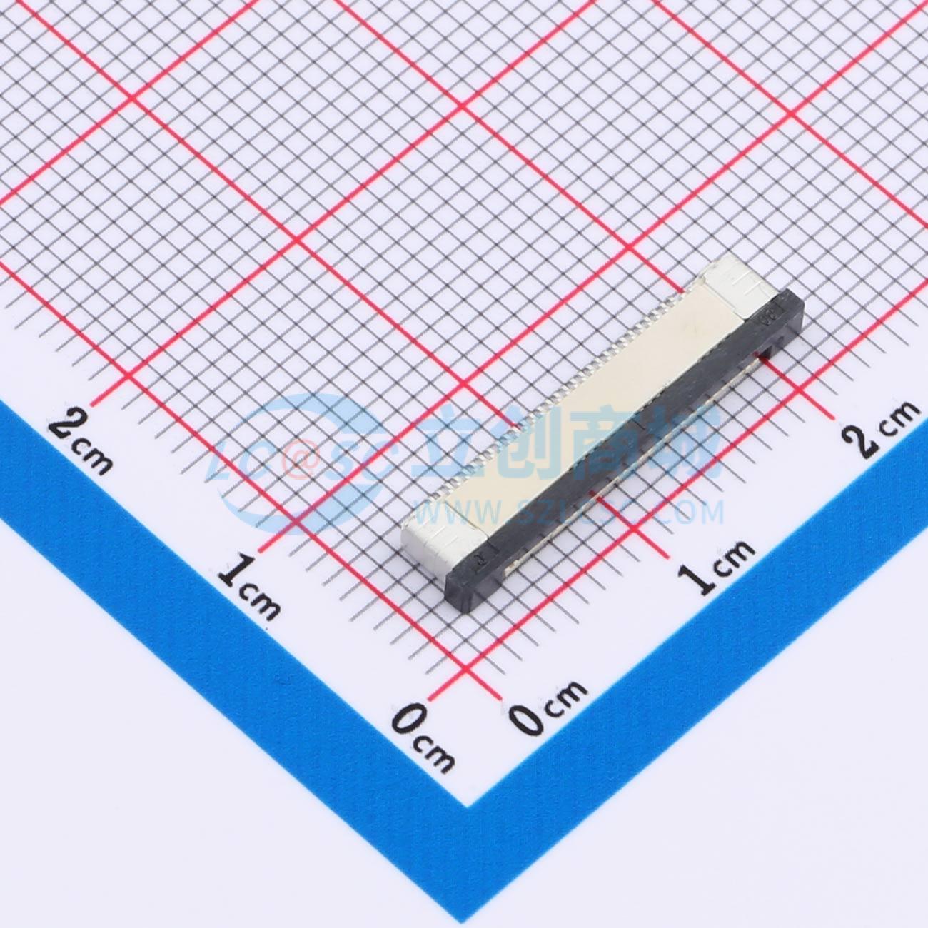 点击查看大图 FPC0.5B-WTX-30P实物图