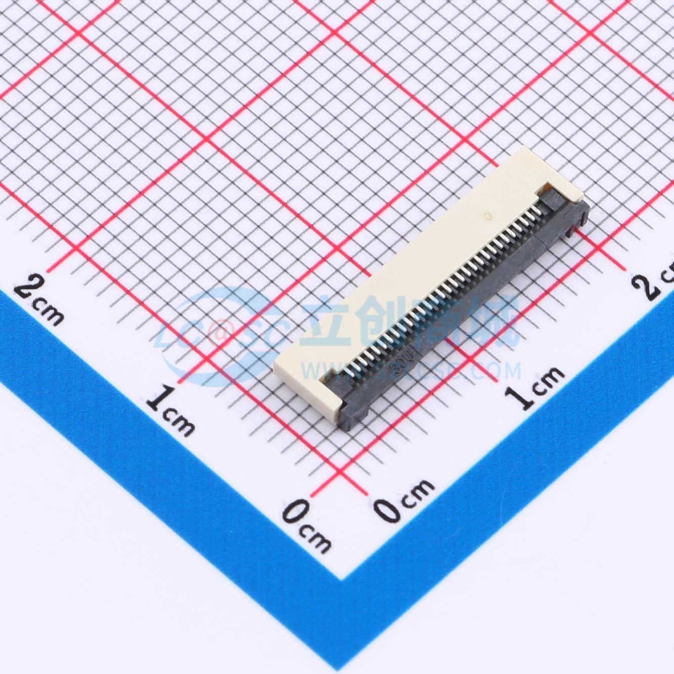 点击查看大图 FPC0.5B-WTG-30P实物图