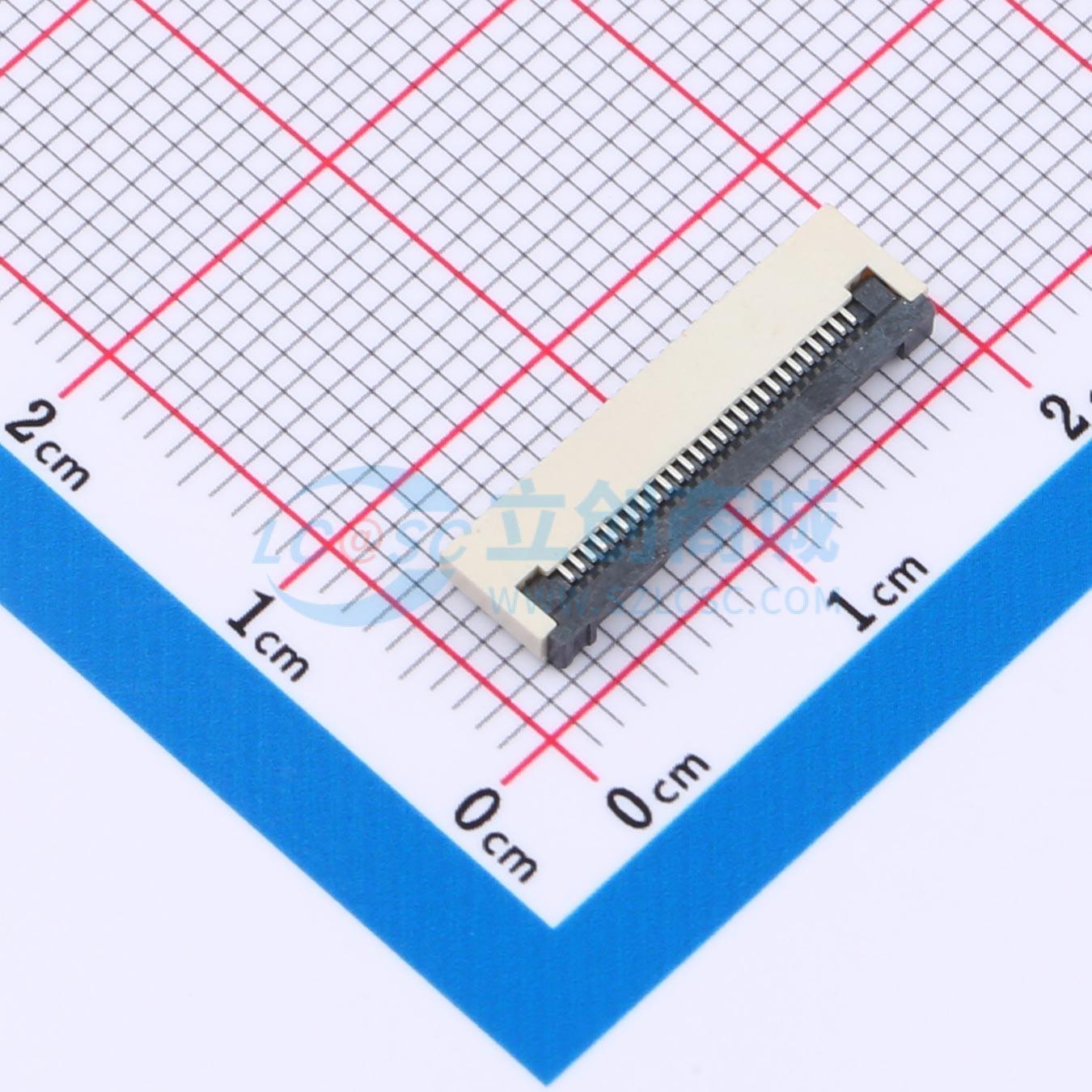 FPC0.5B-WTG-27P实物图