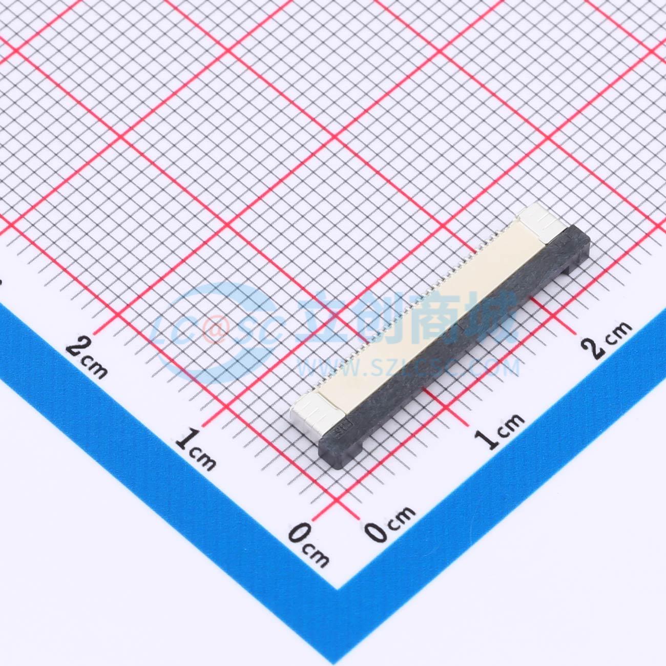 点击查看大图 FPC0.5B-WTX-36P实物图