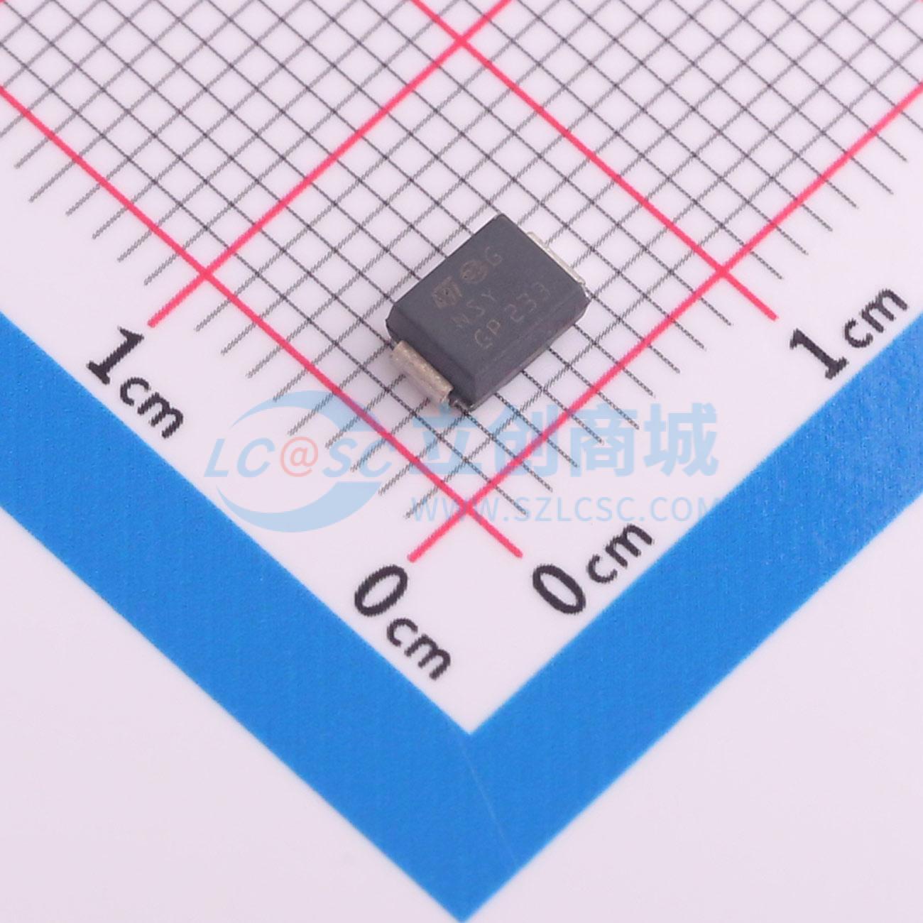 点击查看大图 SM6T75CAY实物图