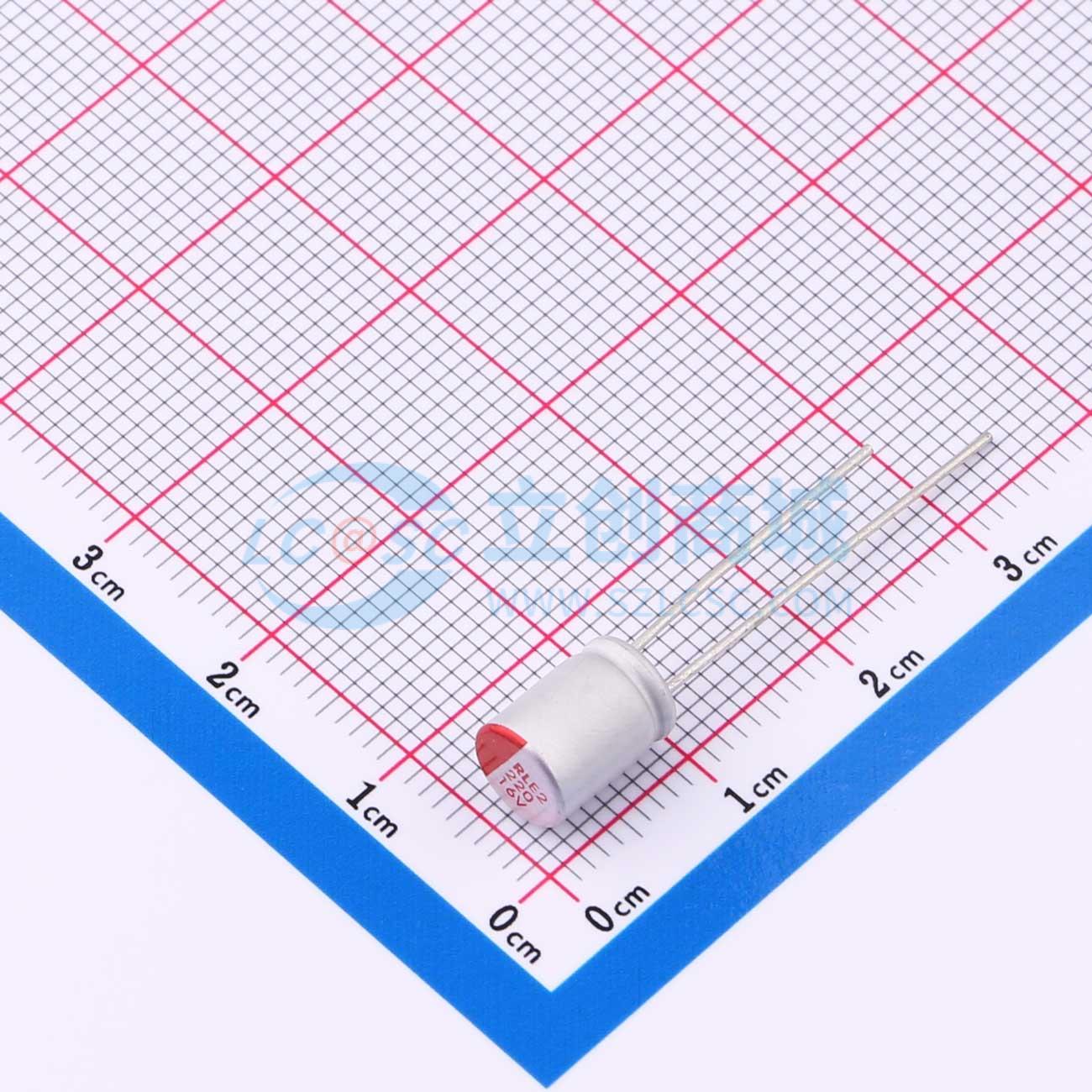 点击查看大图 JBLE2221M016C080RLM 220UF 16V实物图