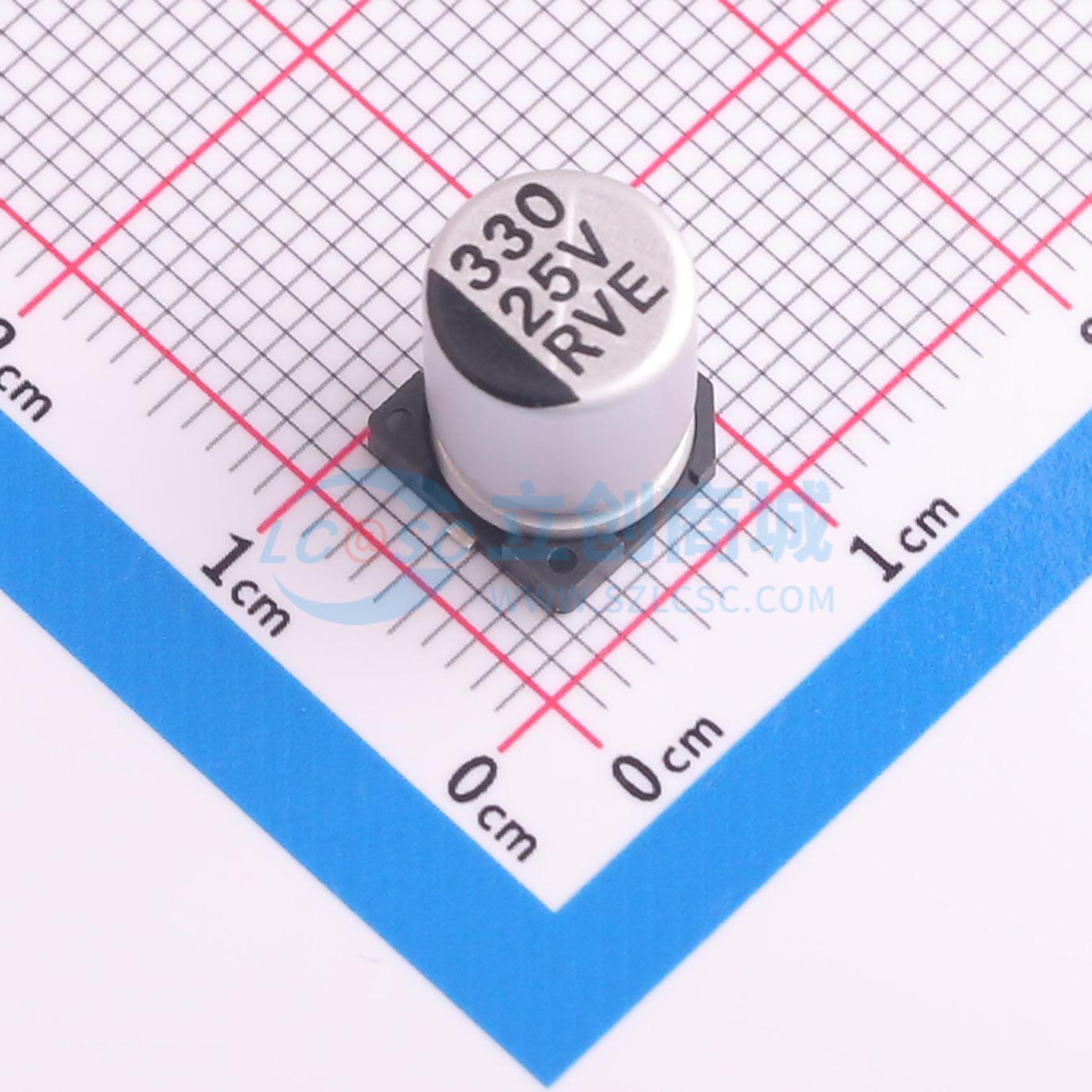 点击查看大图 RVE1E331M0810实物图