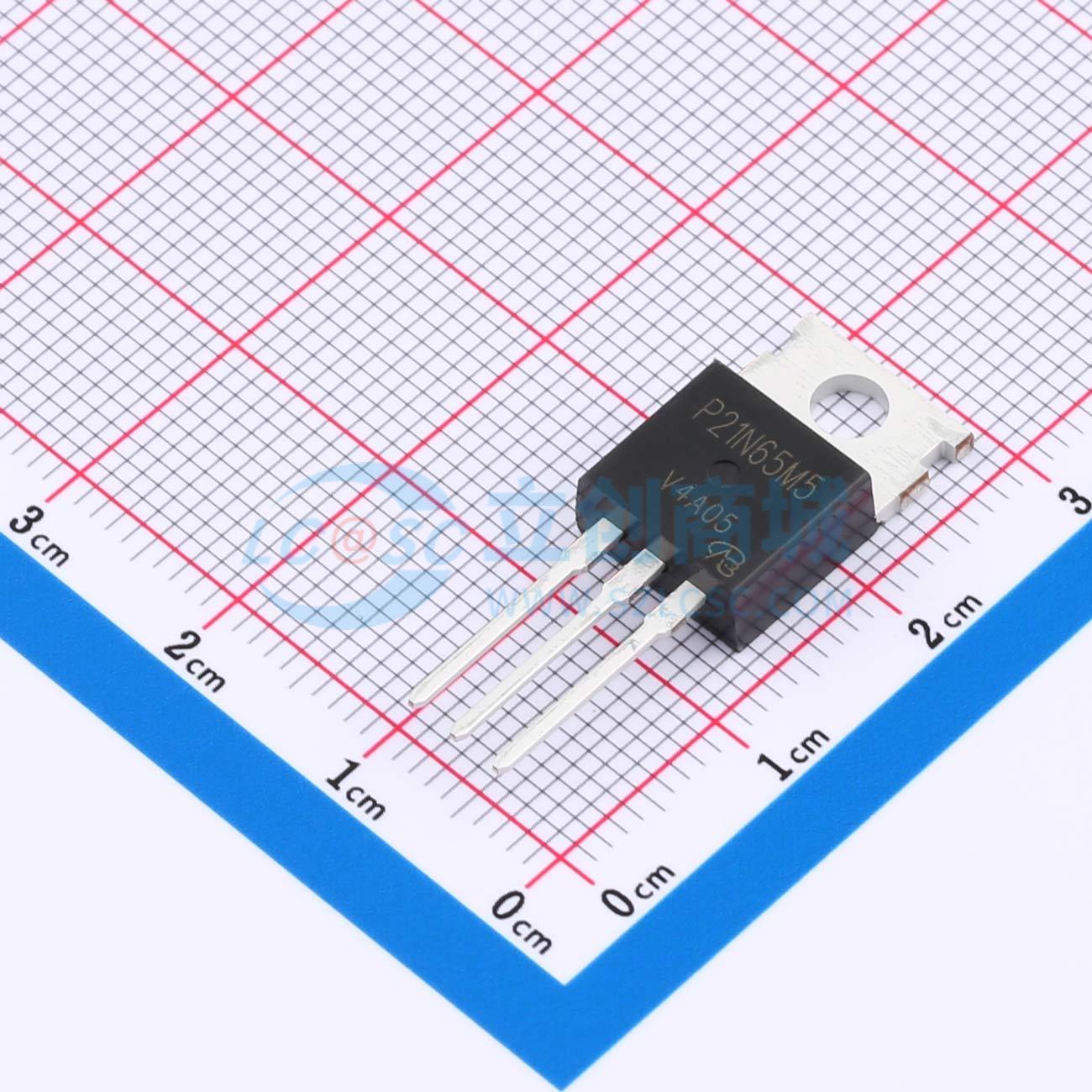 点击查看大图 STP21N65M5-VB实物图