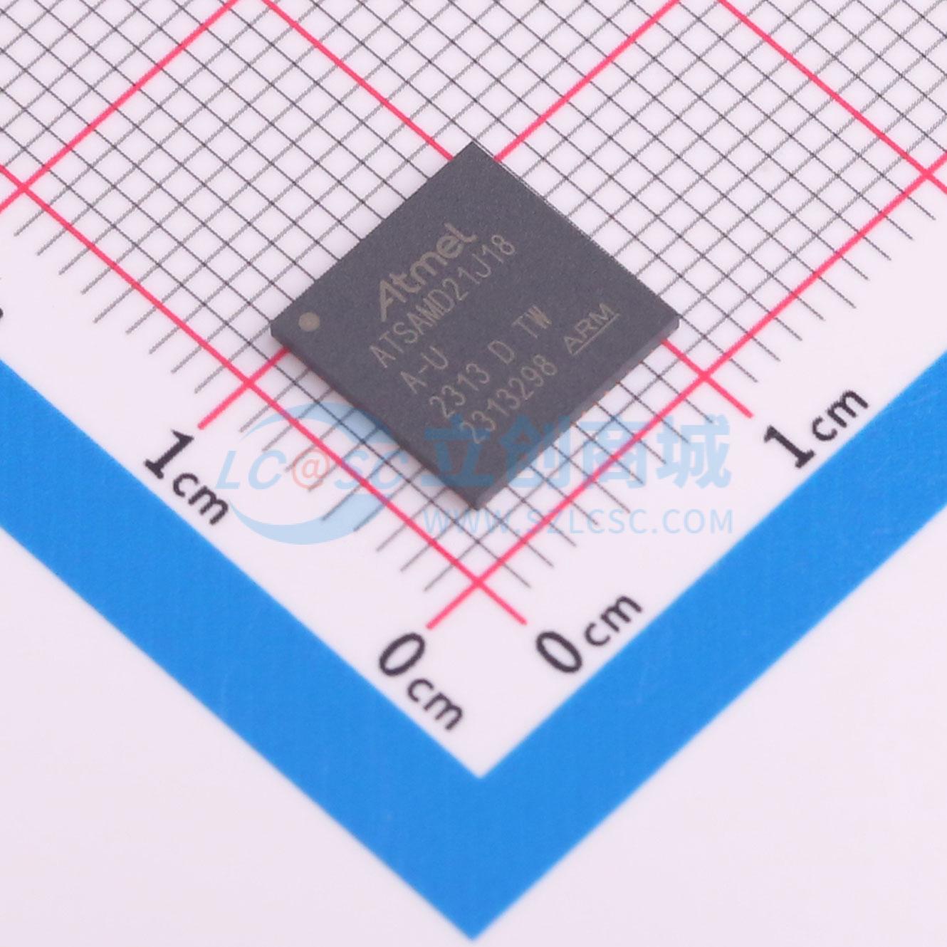 ATSAMD21J18A-MUT实物图