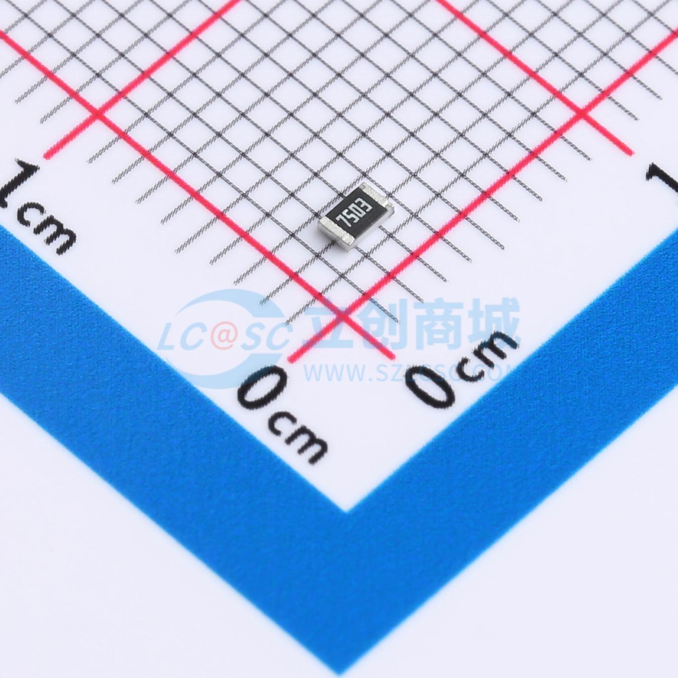 点击查看大图 FRV0805F7503TS实物图