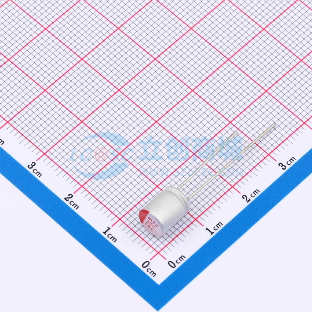 JBLE2221M025C080RLM 220UF 25V实物图