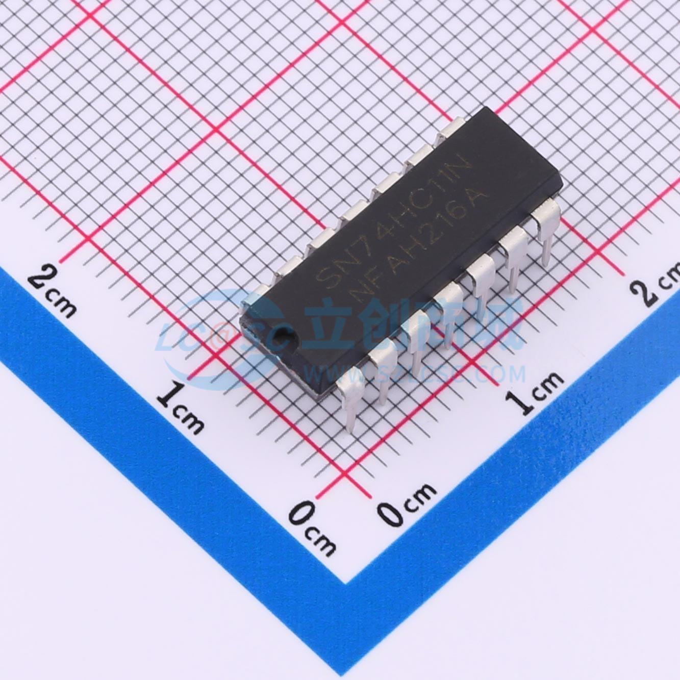 点击查看大图 SN74HC11N(LX)实物图