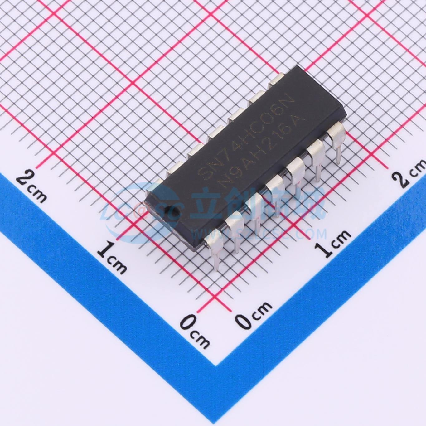 点击查看大图 SN74HC06N(LX)实物图