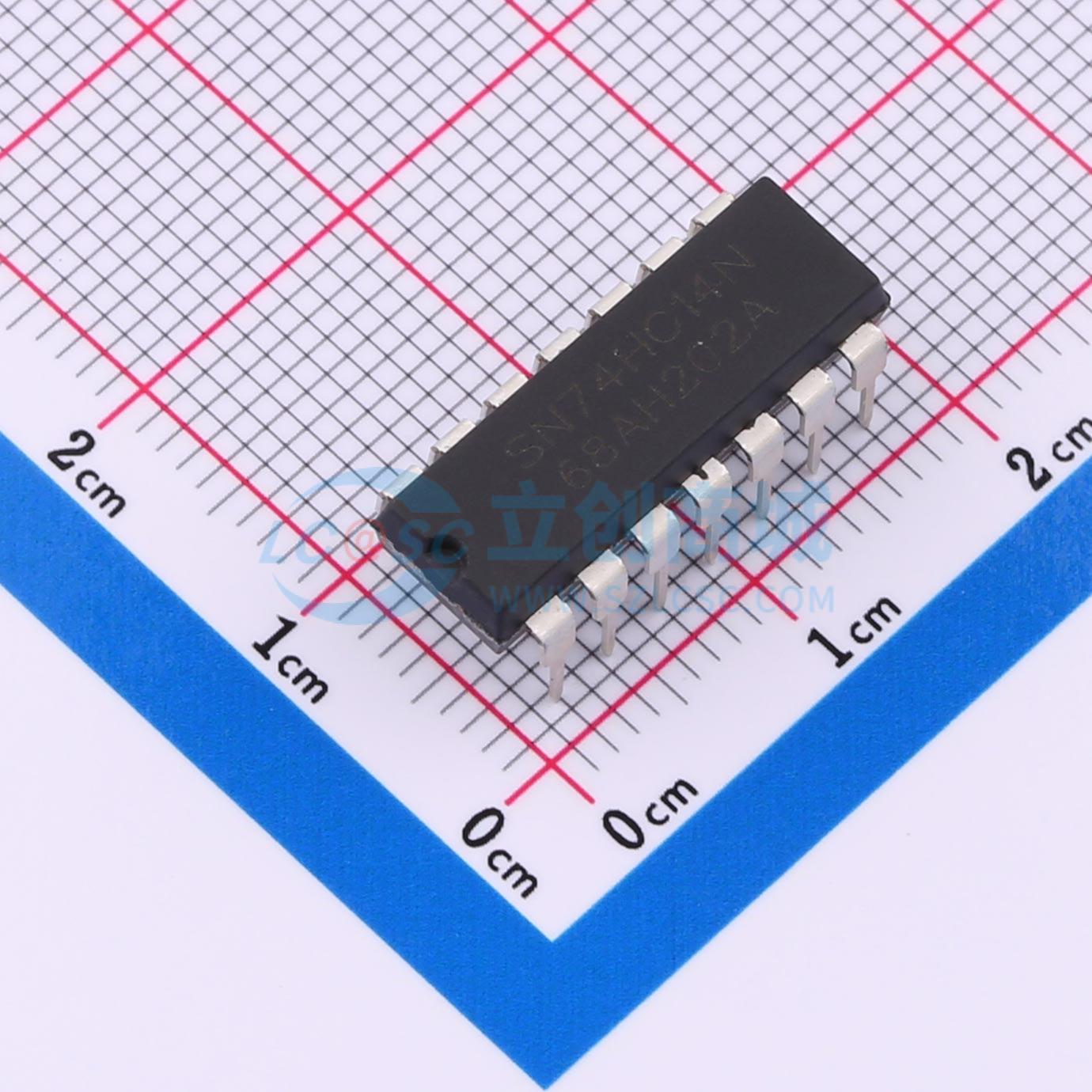 点击查看大图 SN74HC14N(LX)实物图