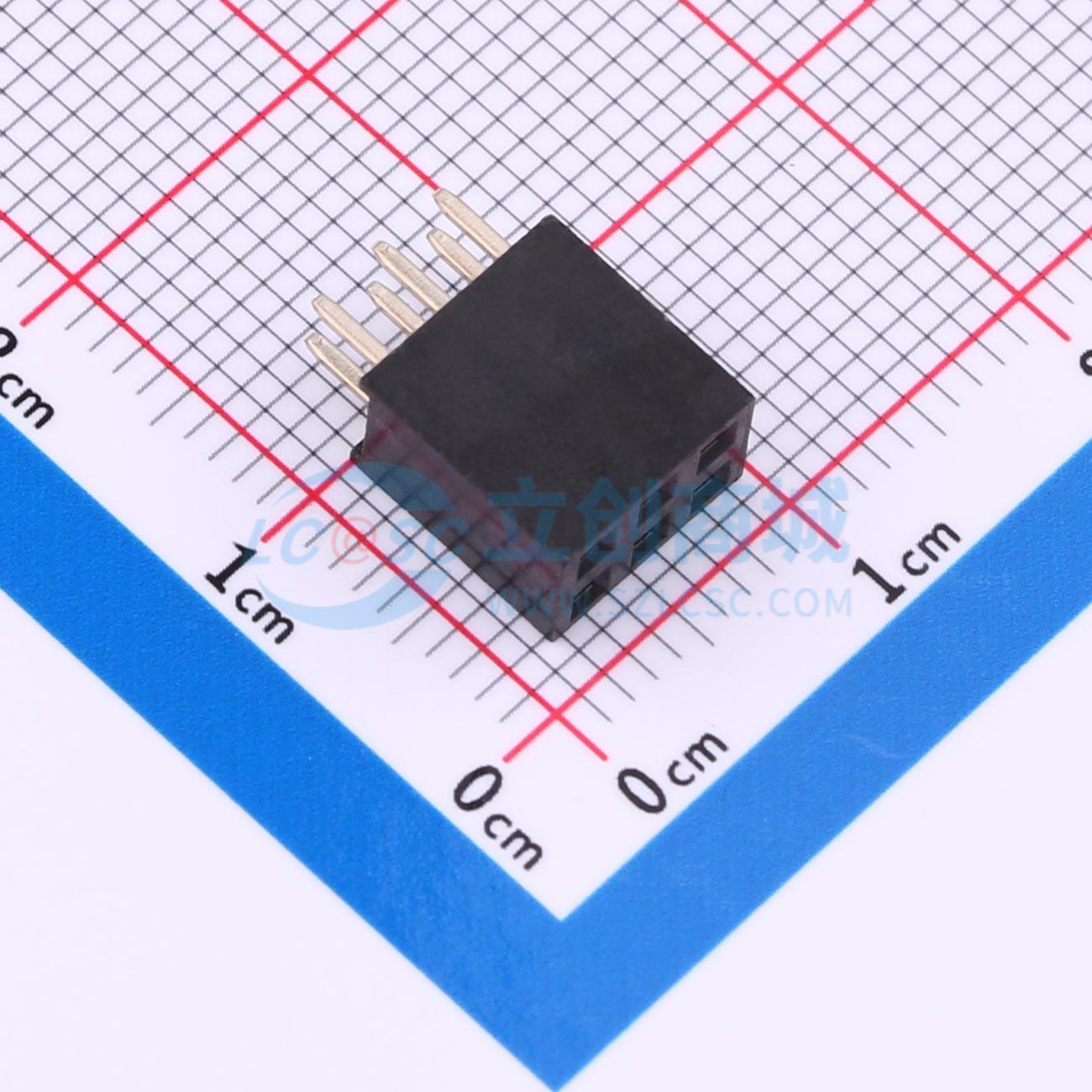 点击查看大图 KH-2.54FH-2X3P-H8.5实物图