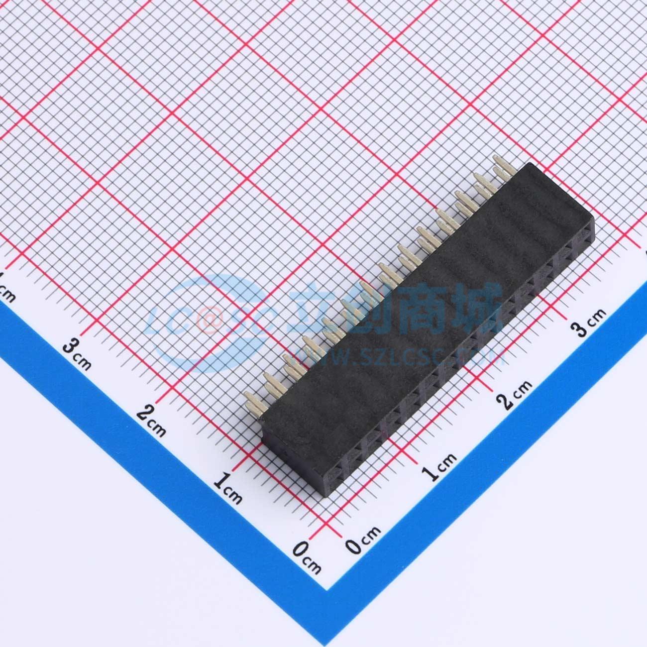 点击查看大图 KH-2.54FH-2X14P-H8.5实物图