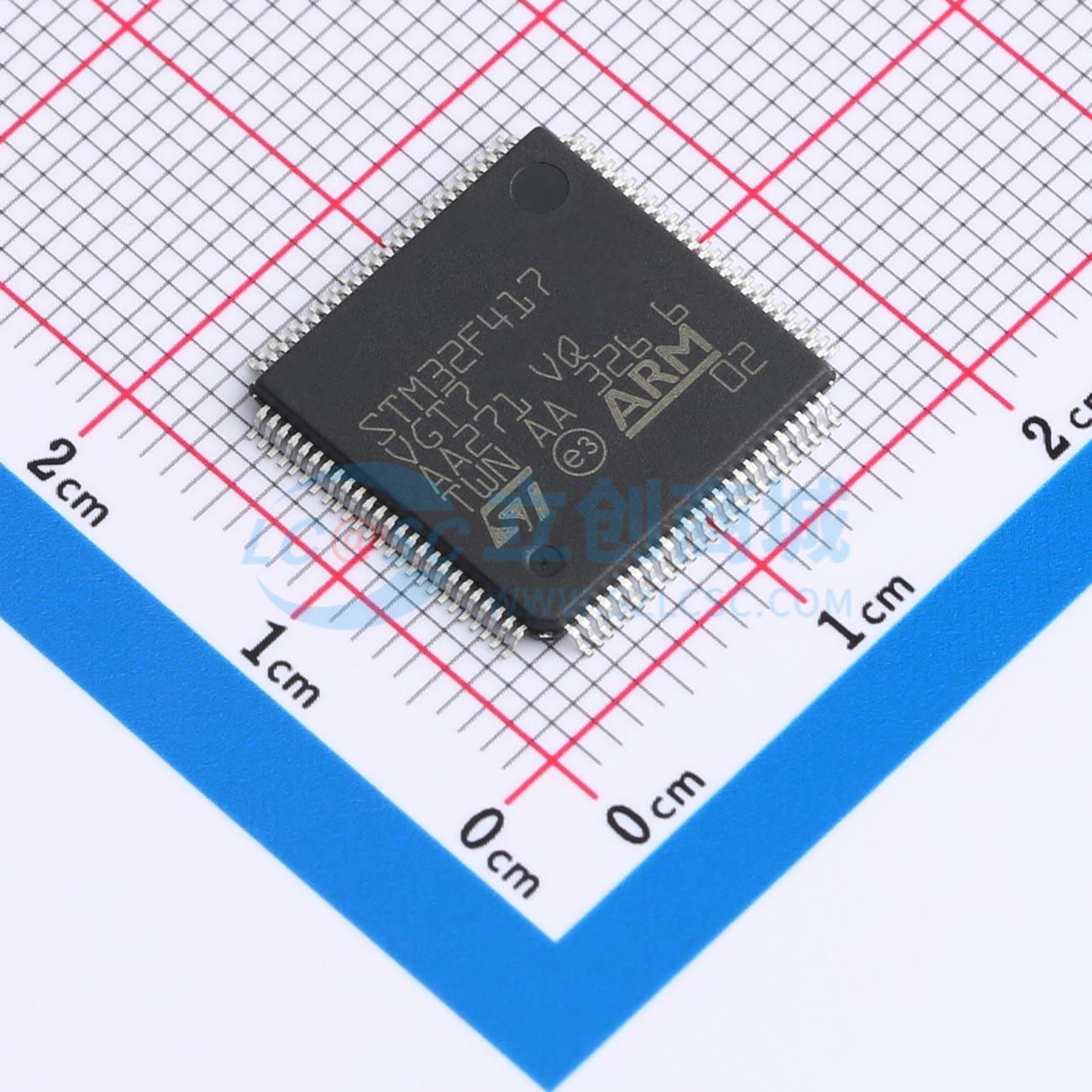 点击查看大图 STM32F417VGT7实物图