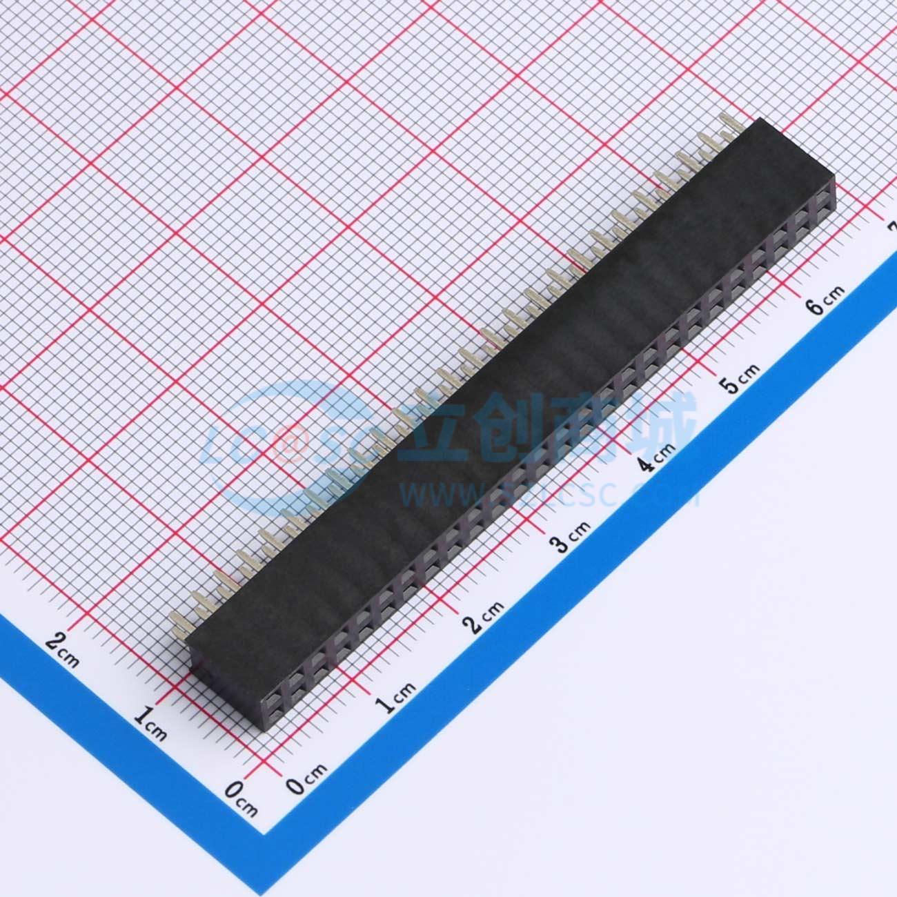 点击查看大图 KH-2.54FH-2X26P-H8.5实物图