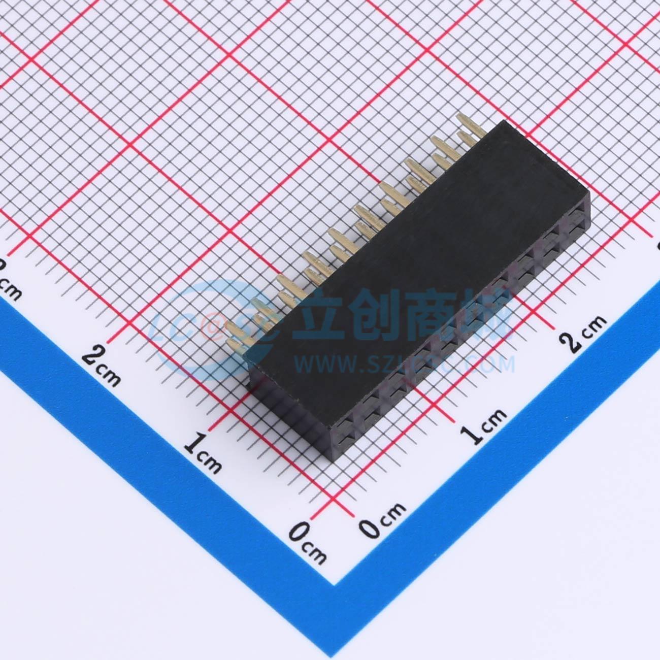 点击查看大图 KH-2.54FH-2X10P-H8.5实物图