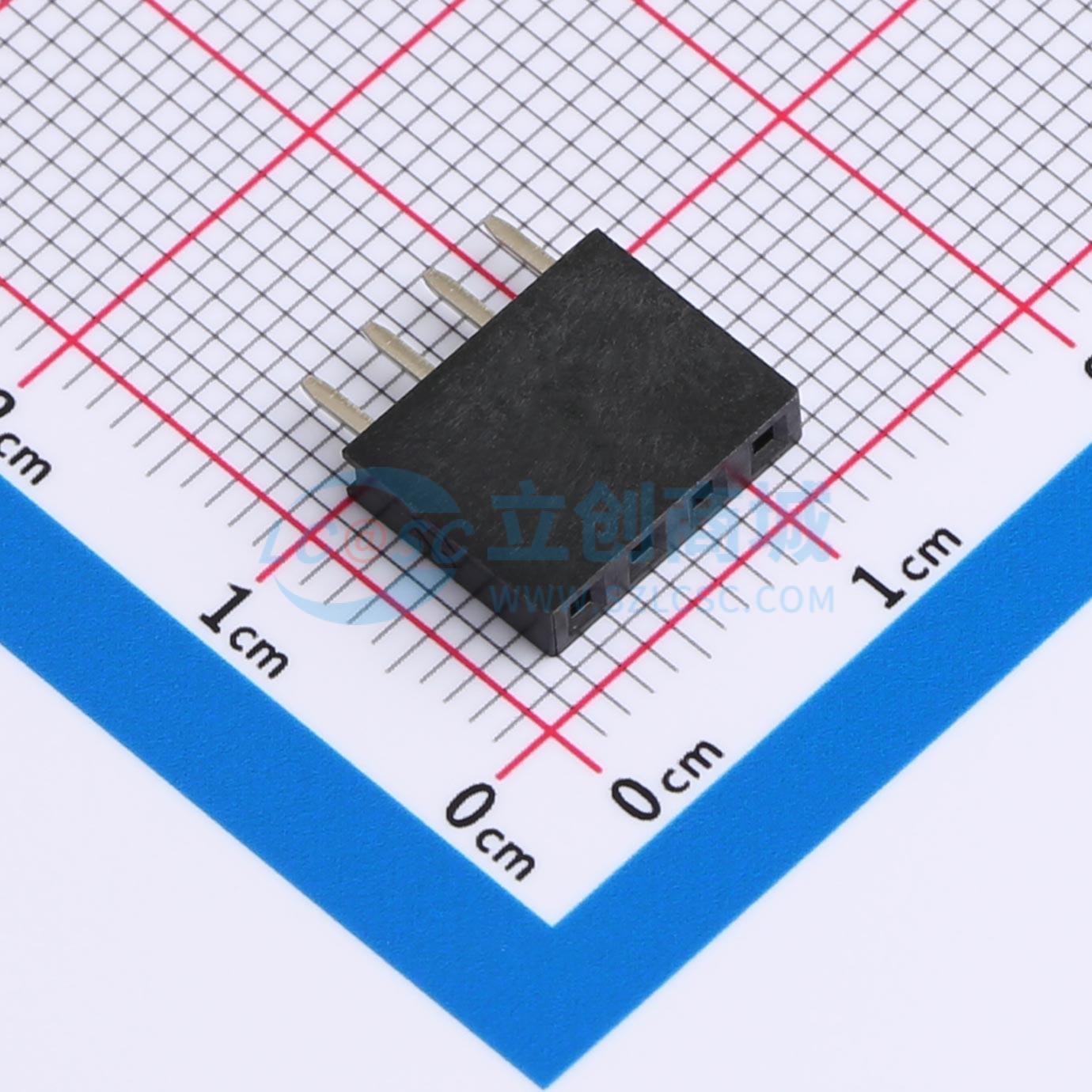 HX PM2.54-1x4P ZC-Y实物图