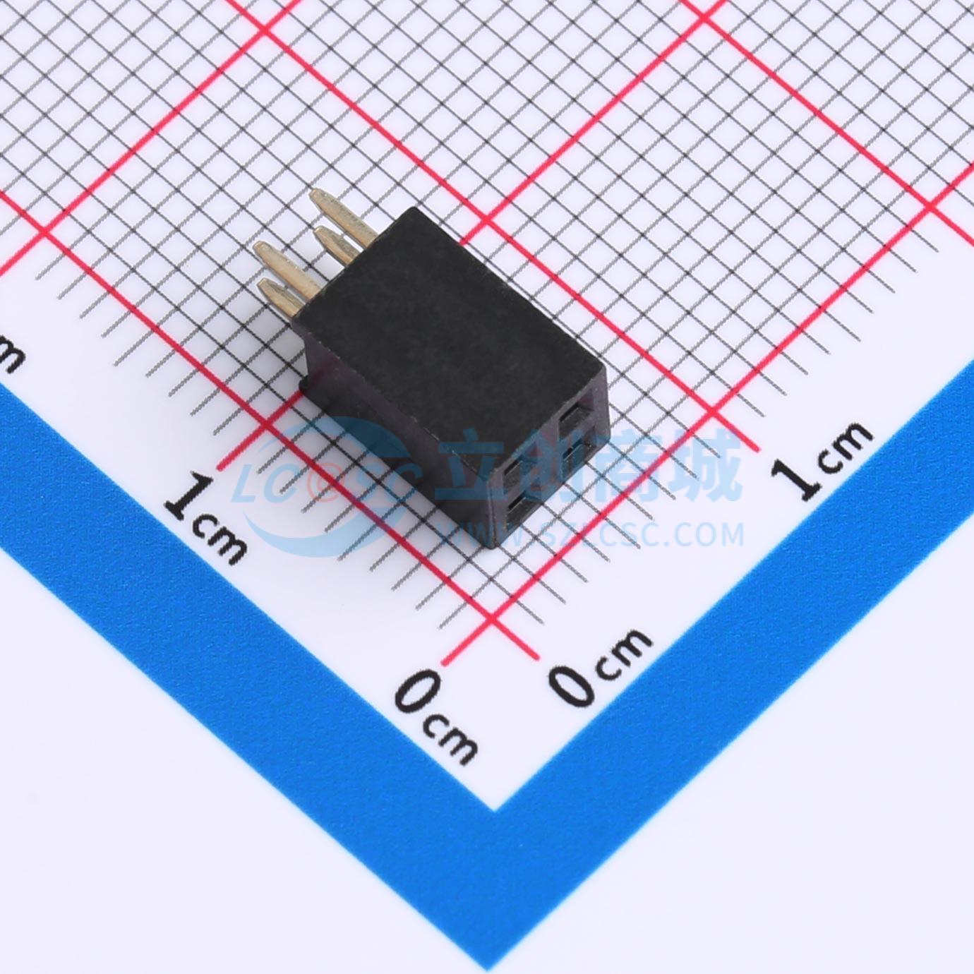 点击查看大图 KH-2.54FH-2X2P-H8.5实物图