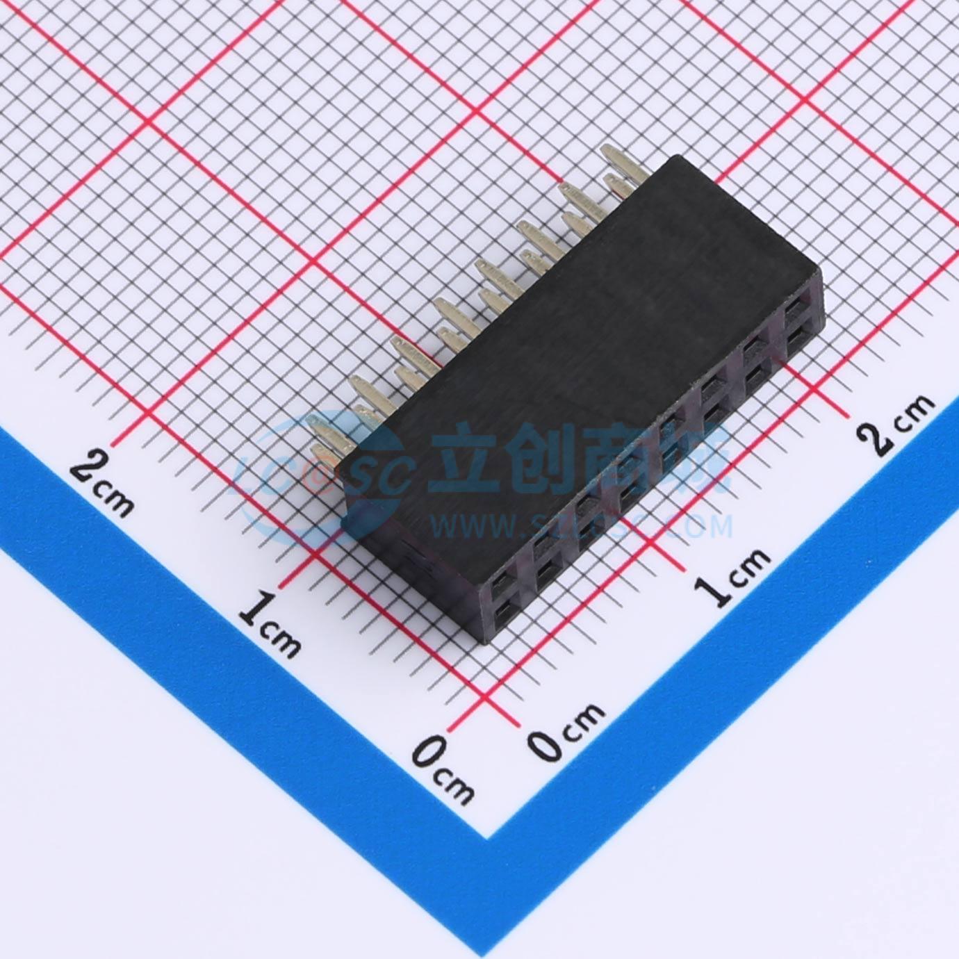 点击查看大图 KH-2.54FH-2X8P-H8.5实物图