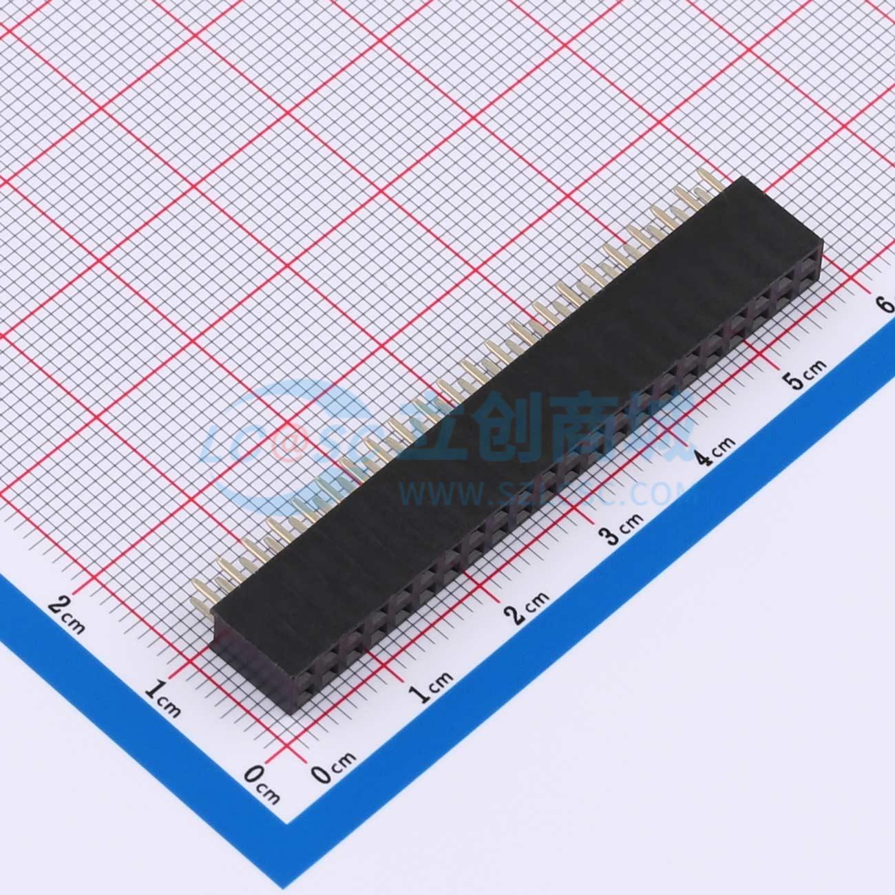 点击查看大图 KH-2.54FH-2X22P-H8.5实物图