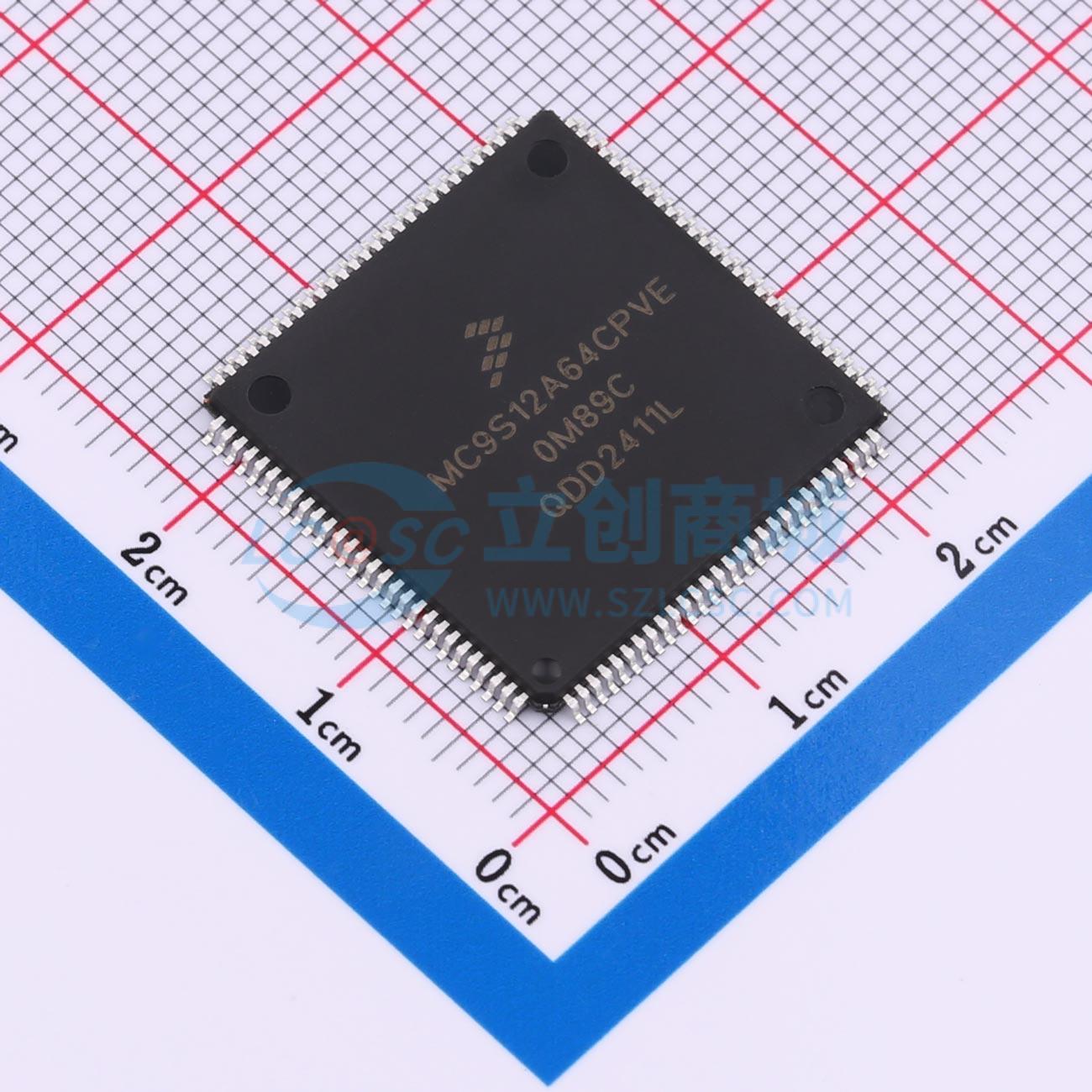 点击查看大图 MC9S12A64CPVE实物图