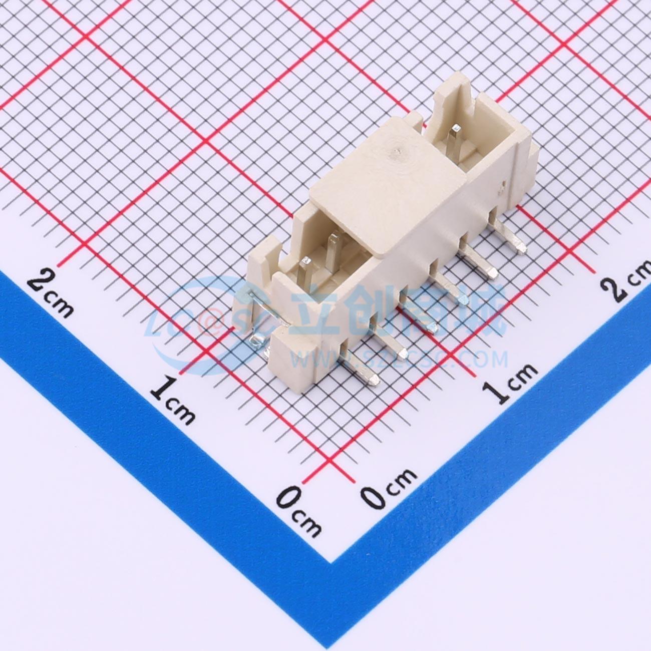 点击查看大图 WAFER-XH2.54-6PLT-W1-P实物图