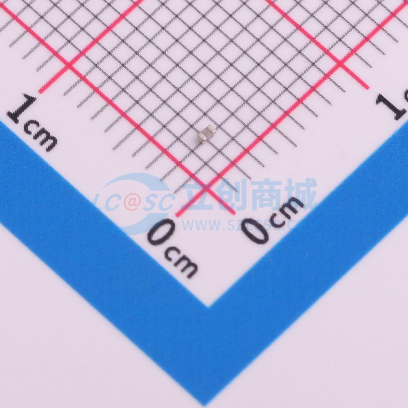 点击查看大图 TCC0402COG2R5B500AT实物图