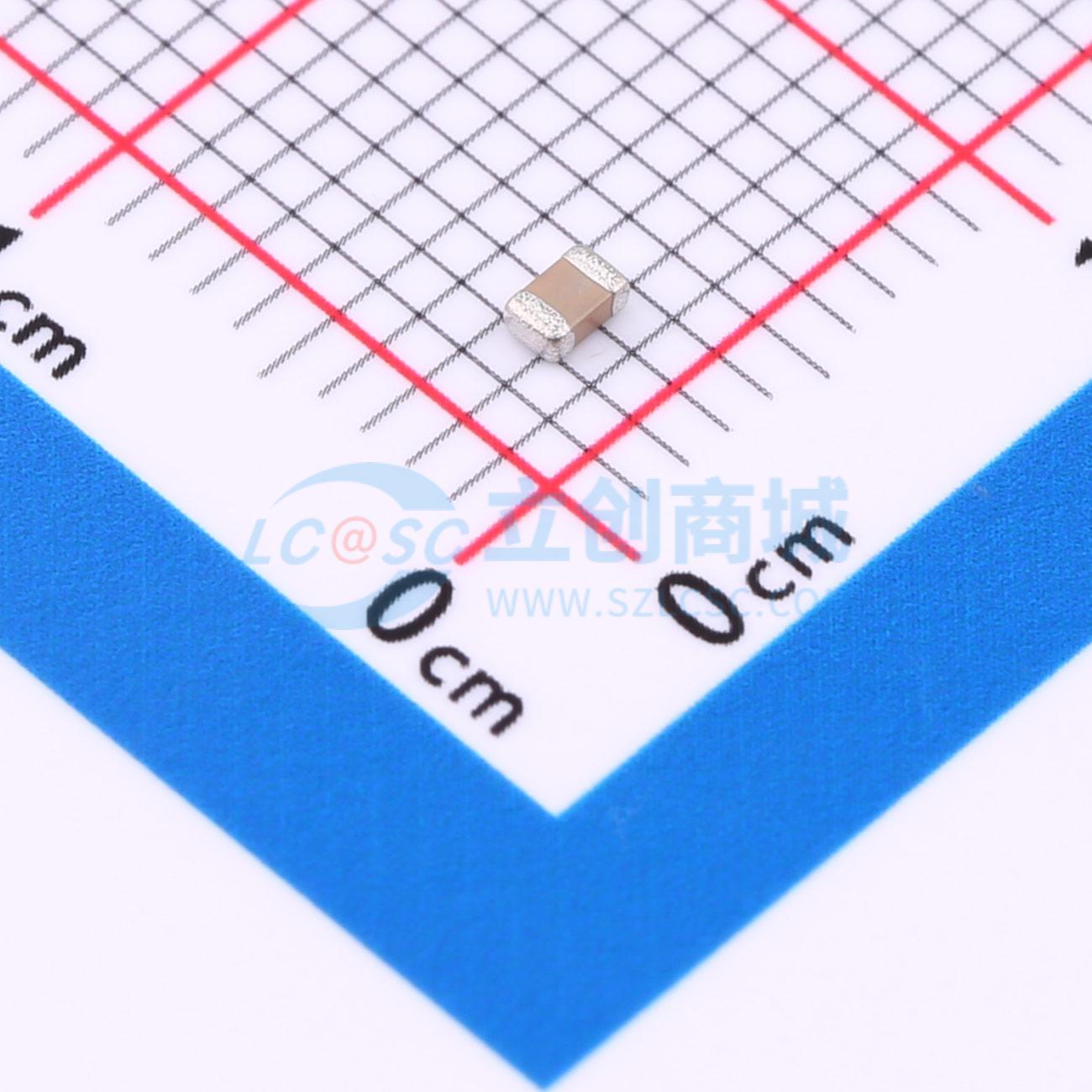 点击查看大图 CGA0805X7R681K251JT实物图