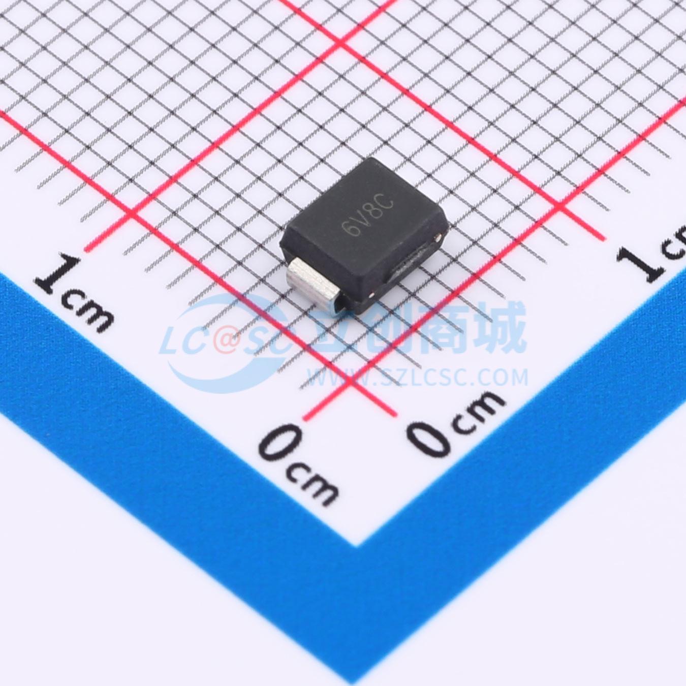 点击查看大图 P6SMB6.8CA实物图