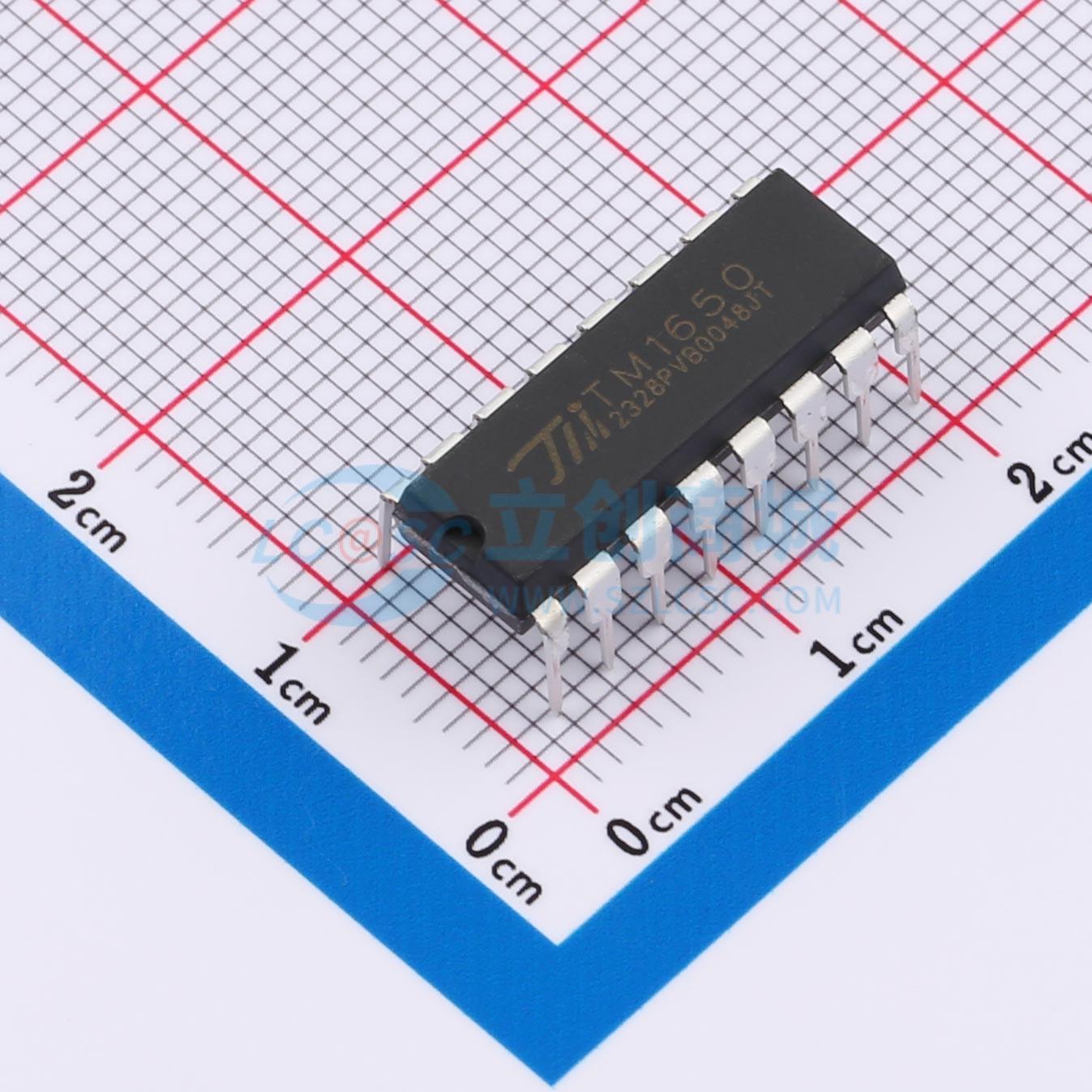 点击查看大图 TM1650-DIP16实物图